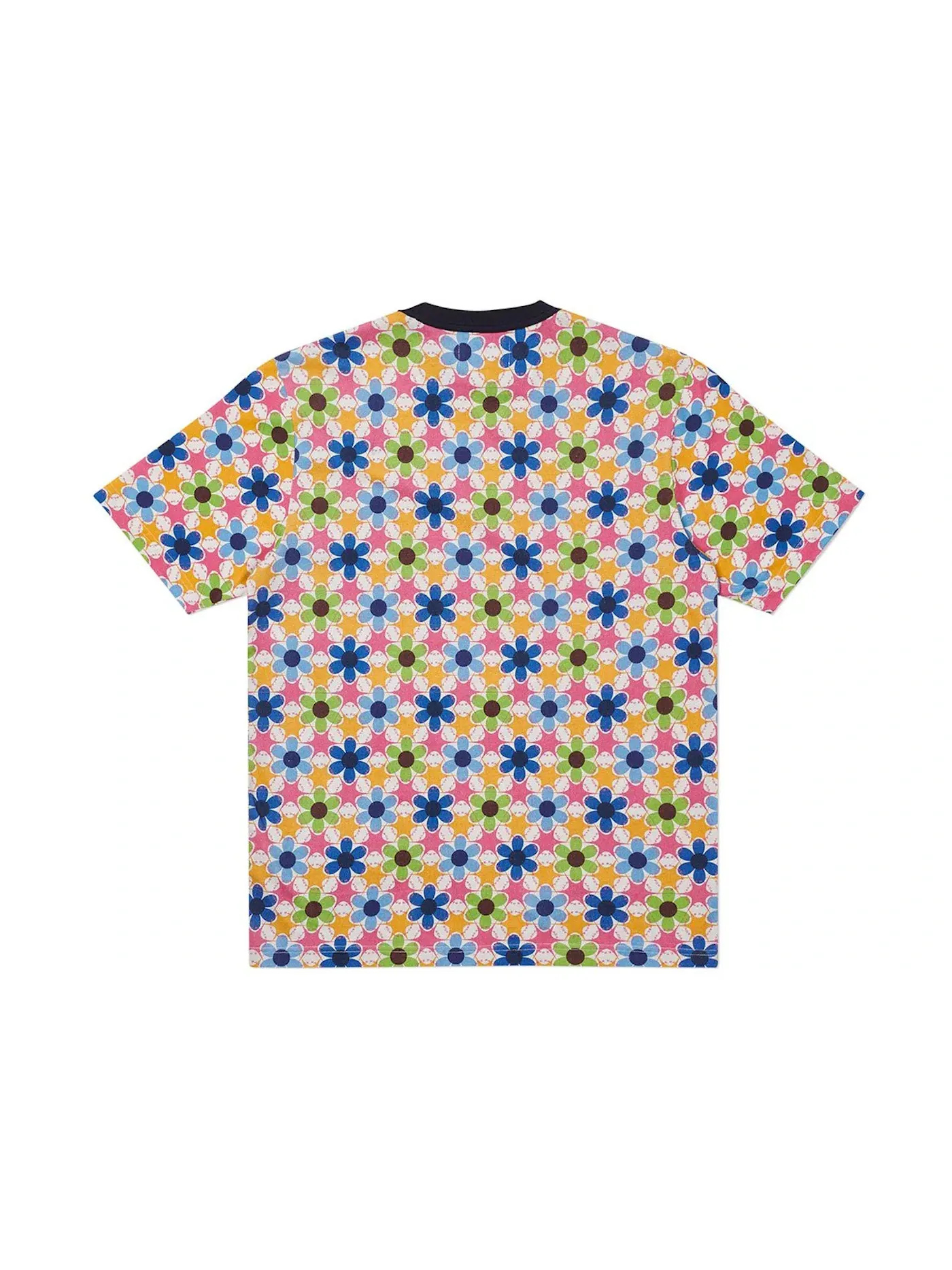 Мужская футболка с принтом Palace T-shirt — изображение 2 из 2, розовый/синий