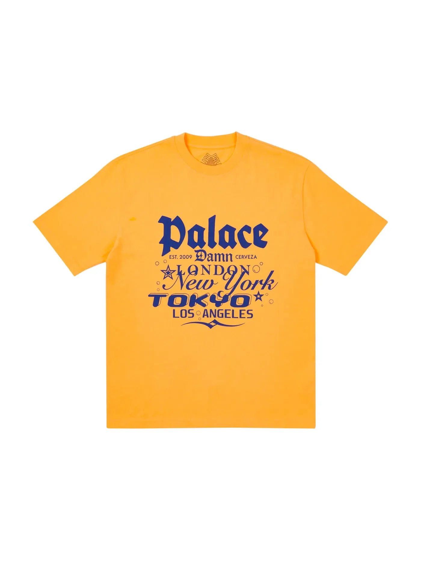 Мужская футболка с принтом Palace T-shirt — изображение 1 из 1, оранжевый