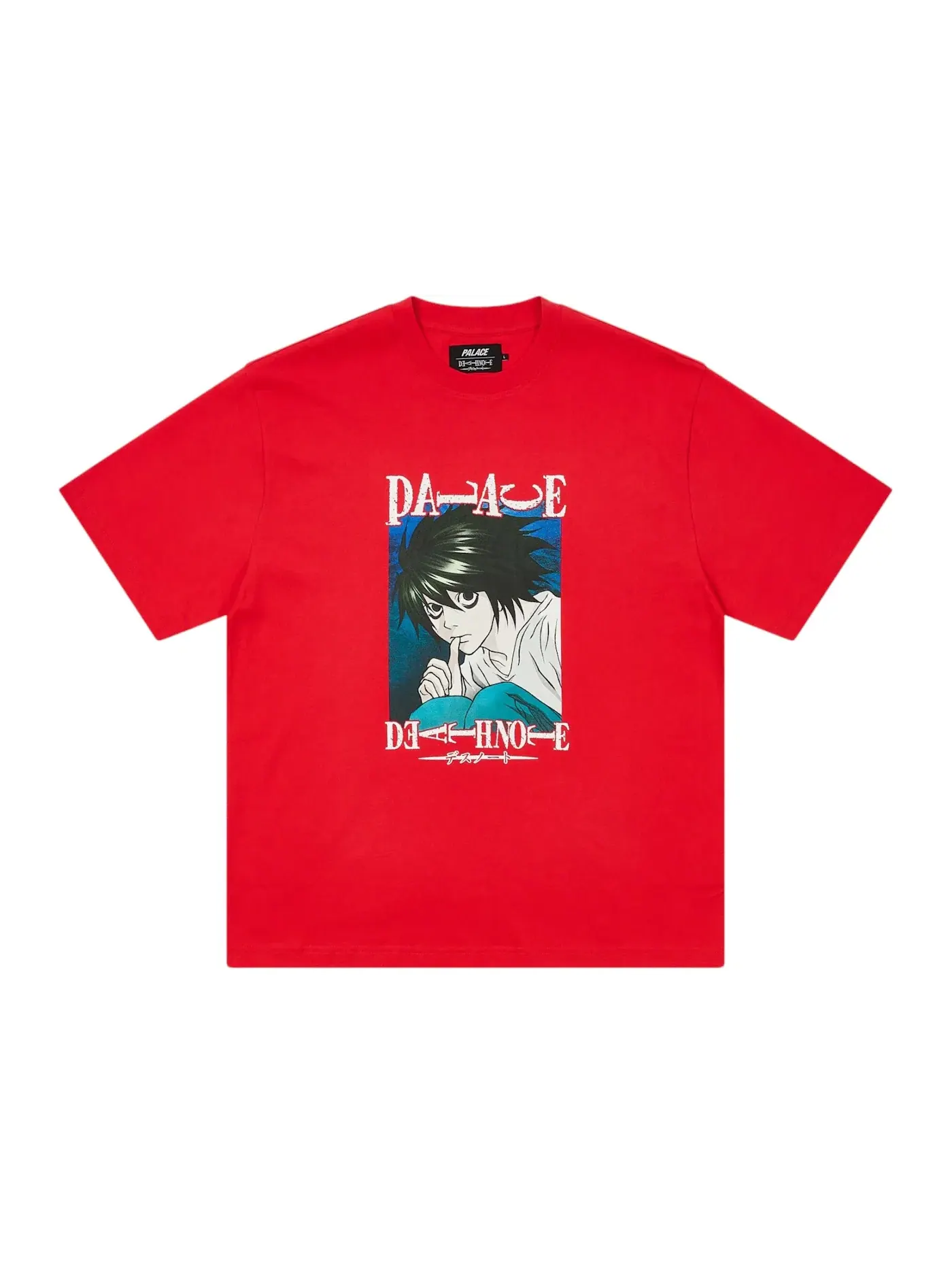 Мужская футболка с принтом Palace Death Note T-shirt — изображение 1 из 1, красный