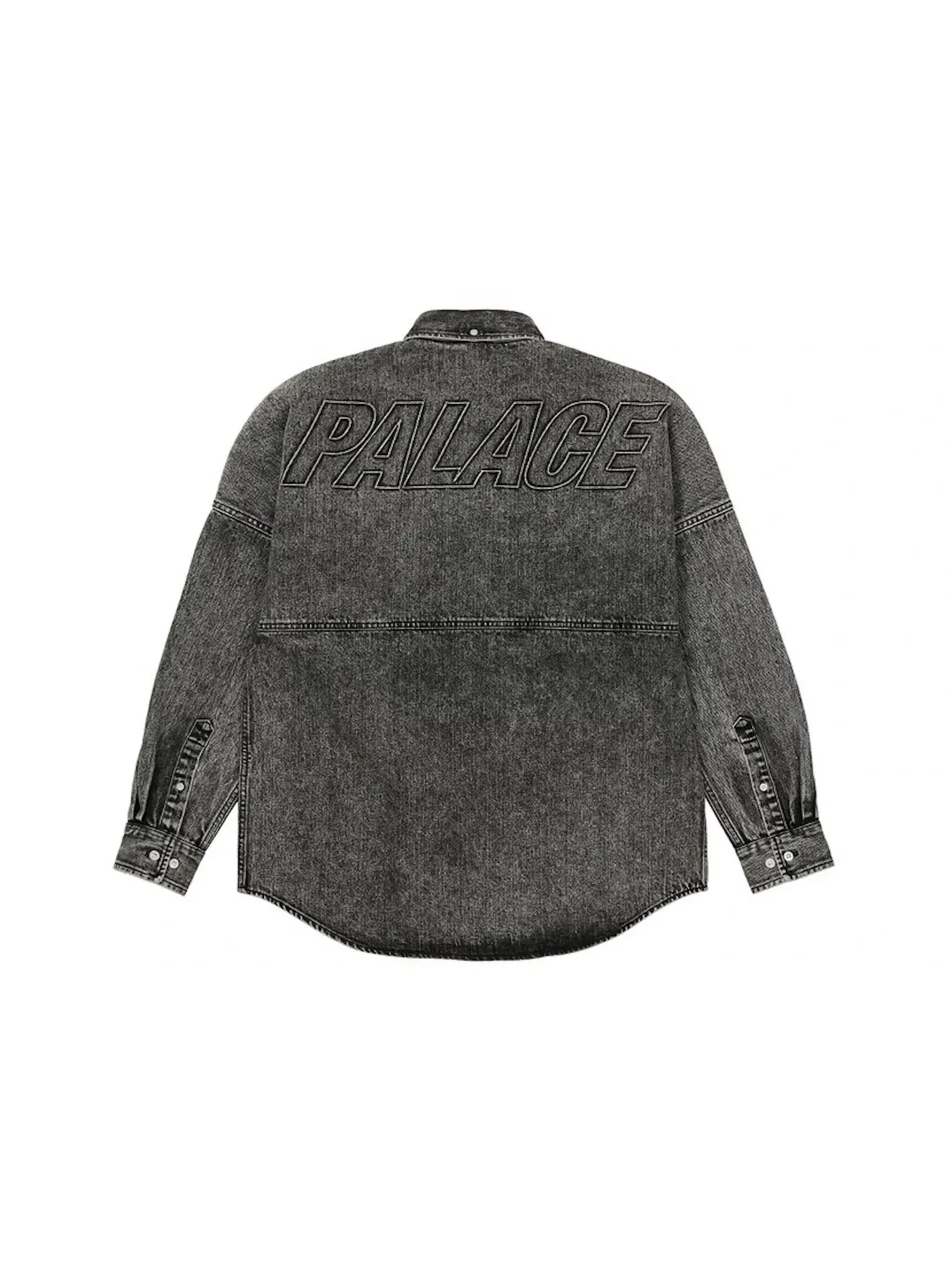 Мужская рубашка с принтом Palace Shirt — изображение 1 из 2, черный