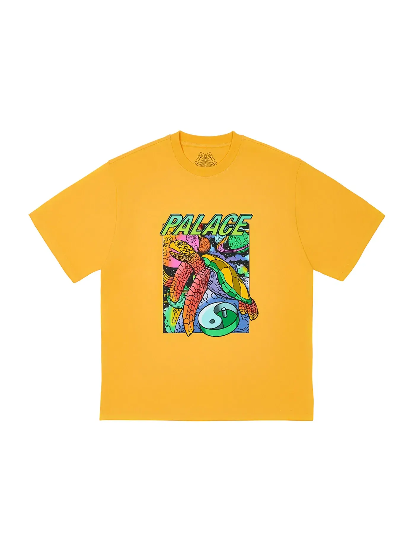 Мужская футболка с принтом Palace T-Shirt — изображение 1 из 1, желтый
