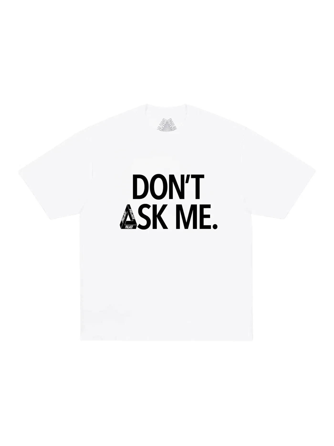 Мужская футболка с принтом Palace Don't Ask T-shirt — изображение 1 из 1, белый