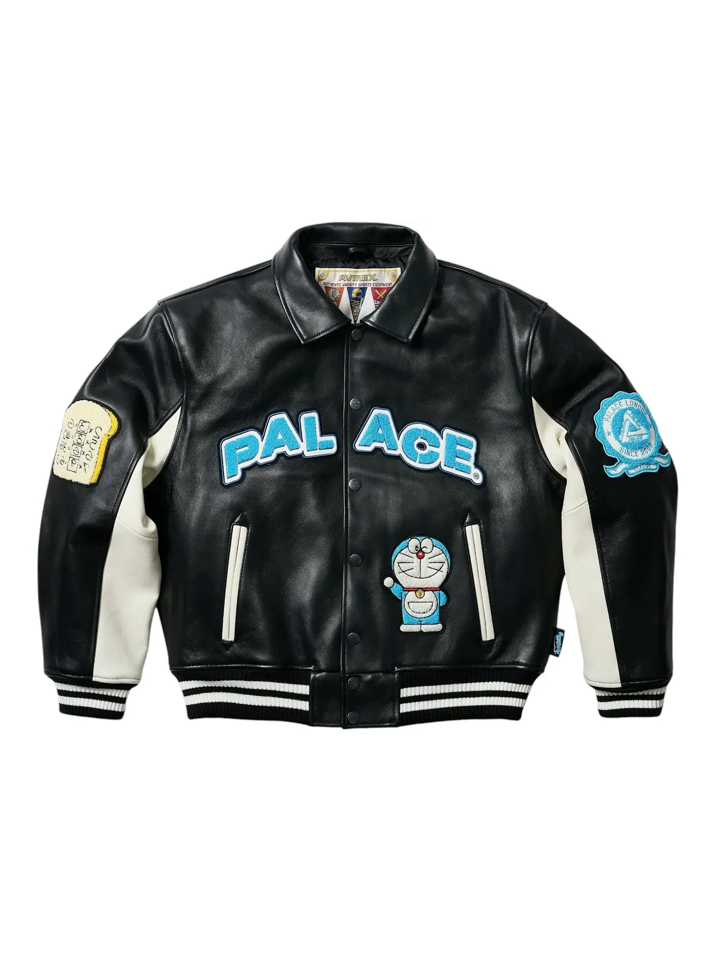 Мужская куртка с принтом Palace Doraemon Avirex Jacket — изображение 1 из 3, черный