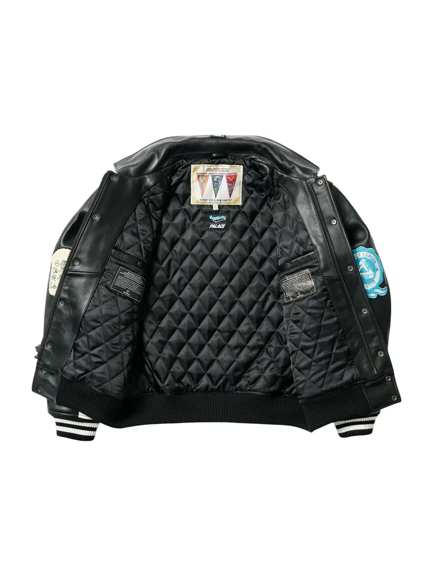 Мужская куртка с принтом Palace Doraemon Avirex Jacket — изображение 3 из 3, черный
