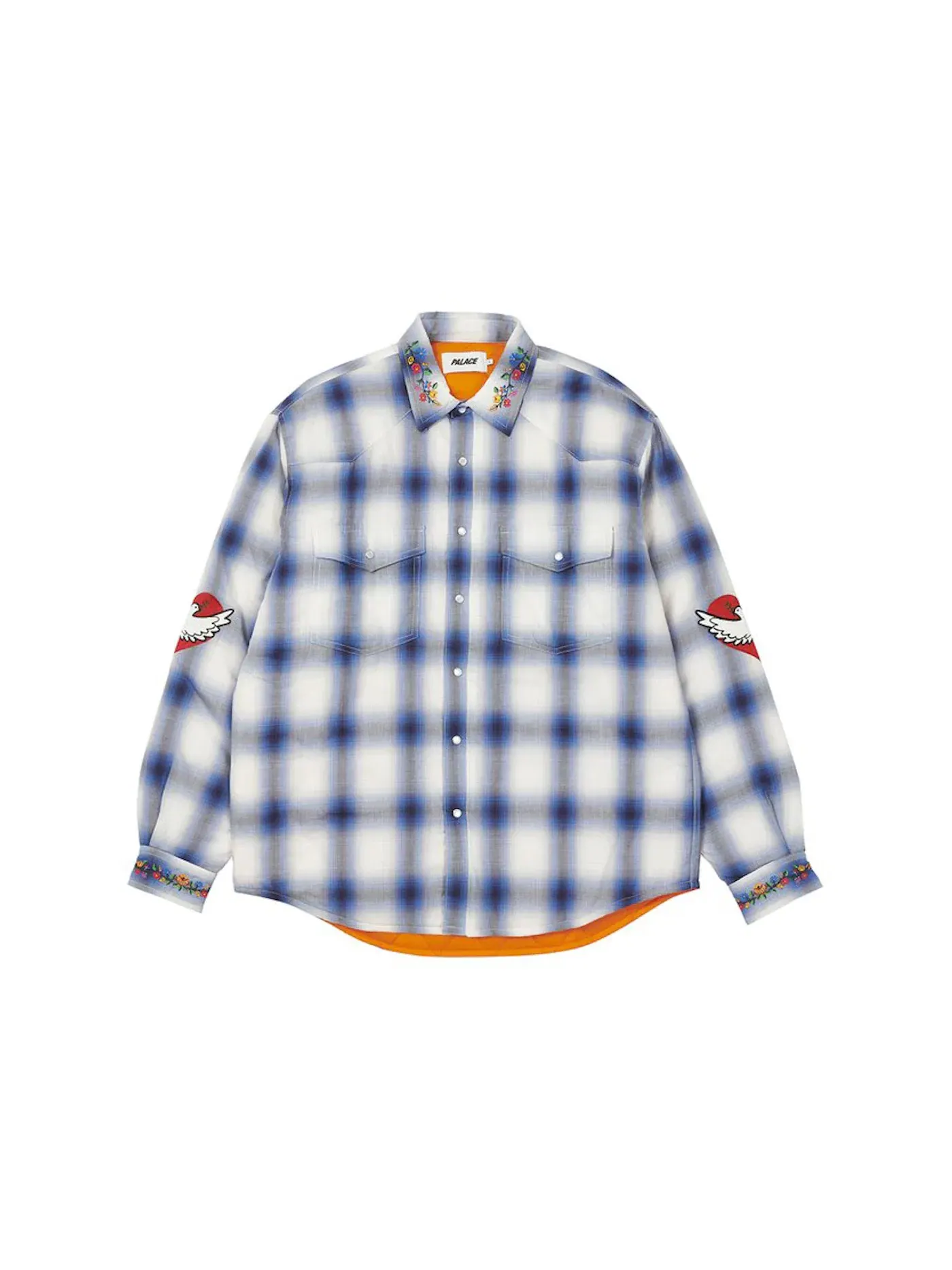 Мужская рубашка с принтом Palace Shirt — изображение 2 из 2, синий