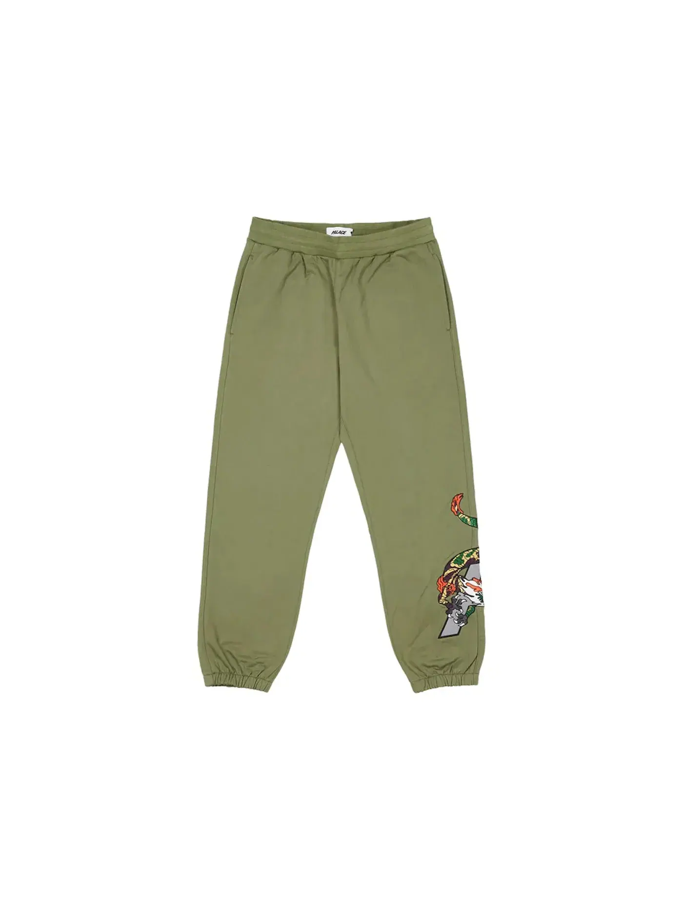 Мужские спортивные штаны Palace Dragon Sweatpants Palace — изображение 1 из 3, оливковый