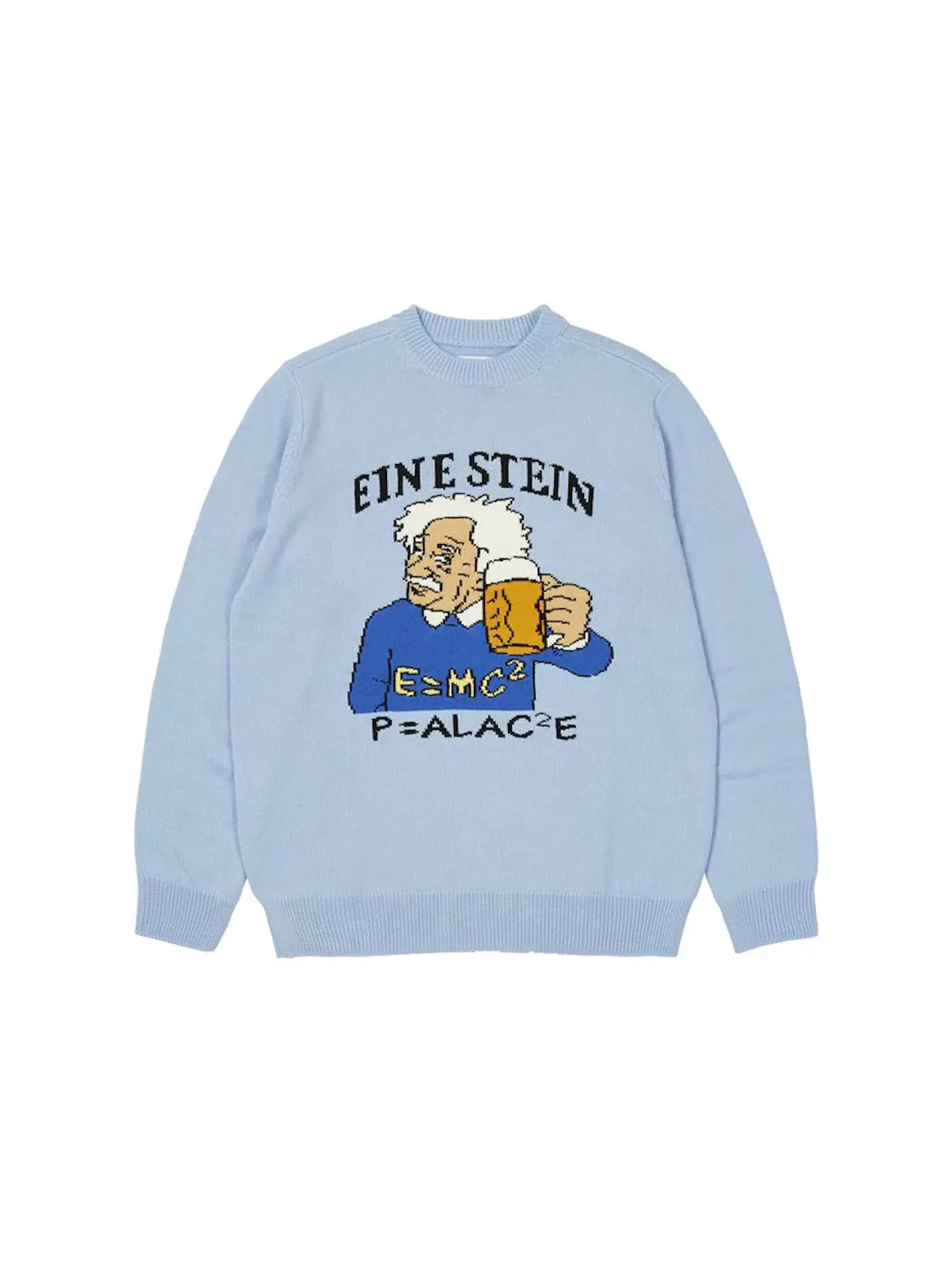 Мужской свитер с принтом Palace Eine Stein Knit — изображение 1 из 2, синий