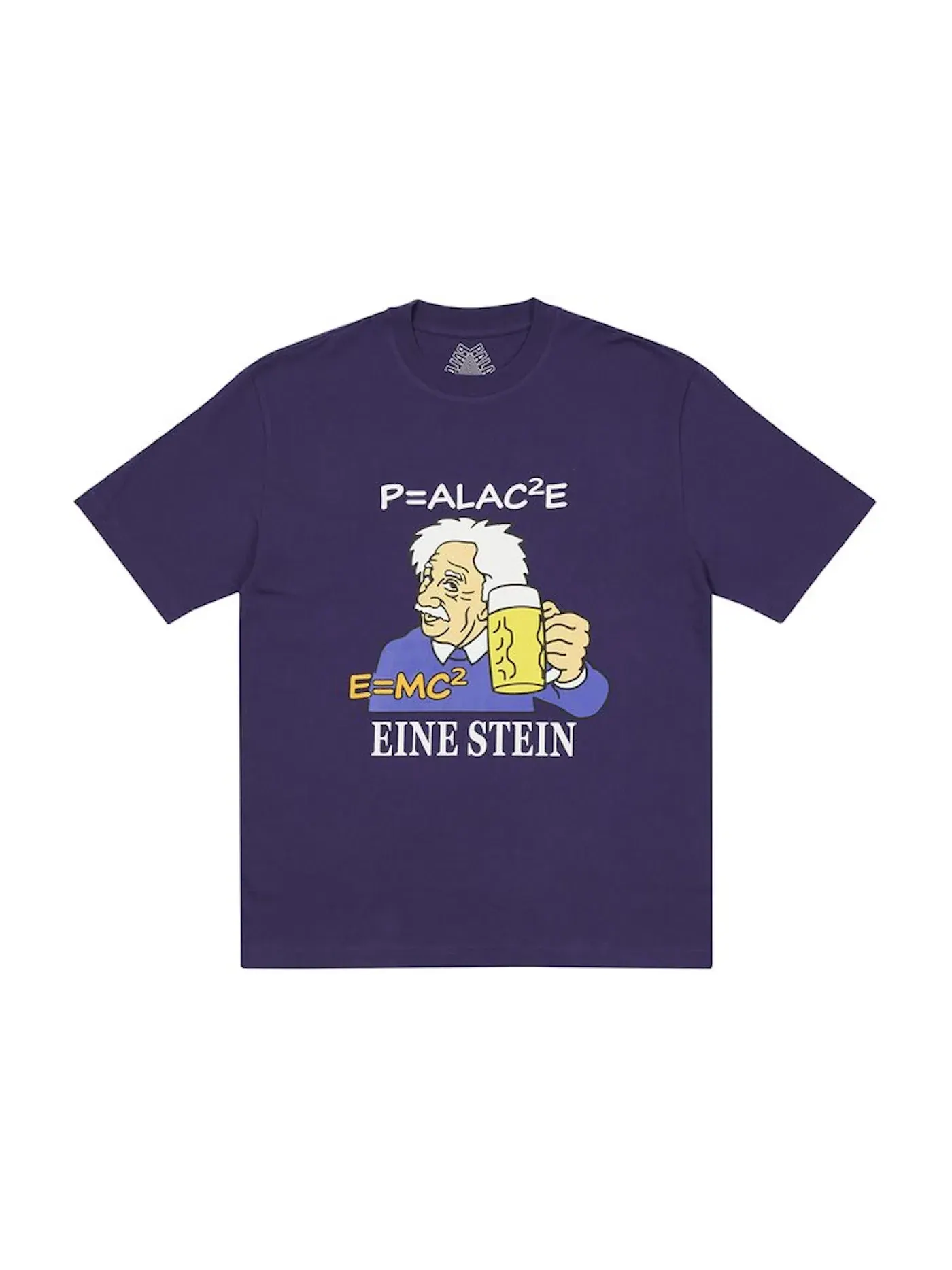 Мужская футболка с принтом Palace T-shirt — изображение 1 из 1, фиолетовый