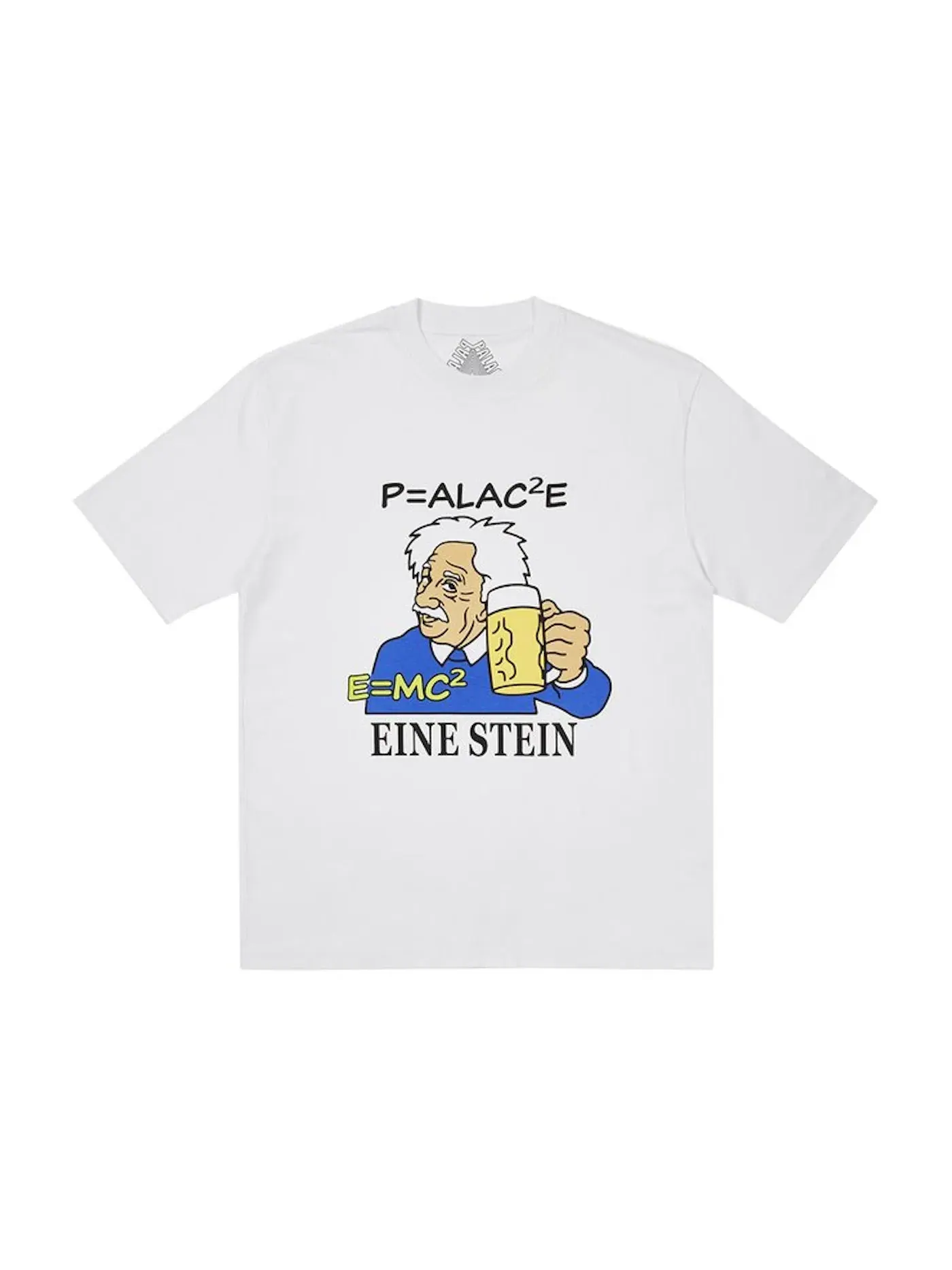 Мужская футболка с принтом Palace Eine Stein T-shirt — изображение 1 из 1, белый