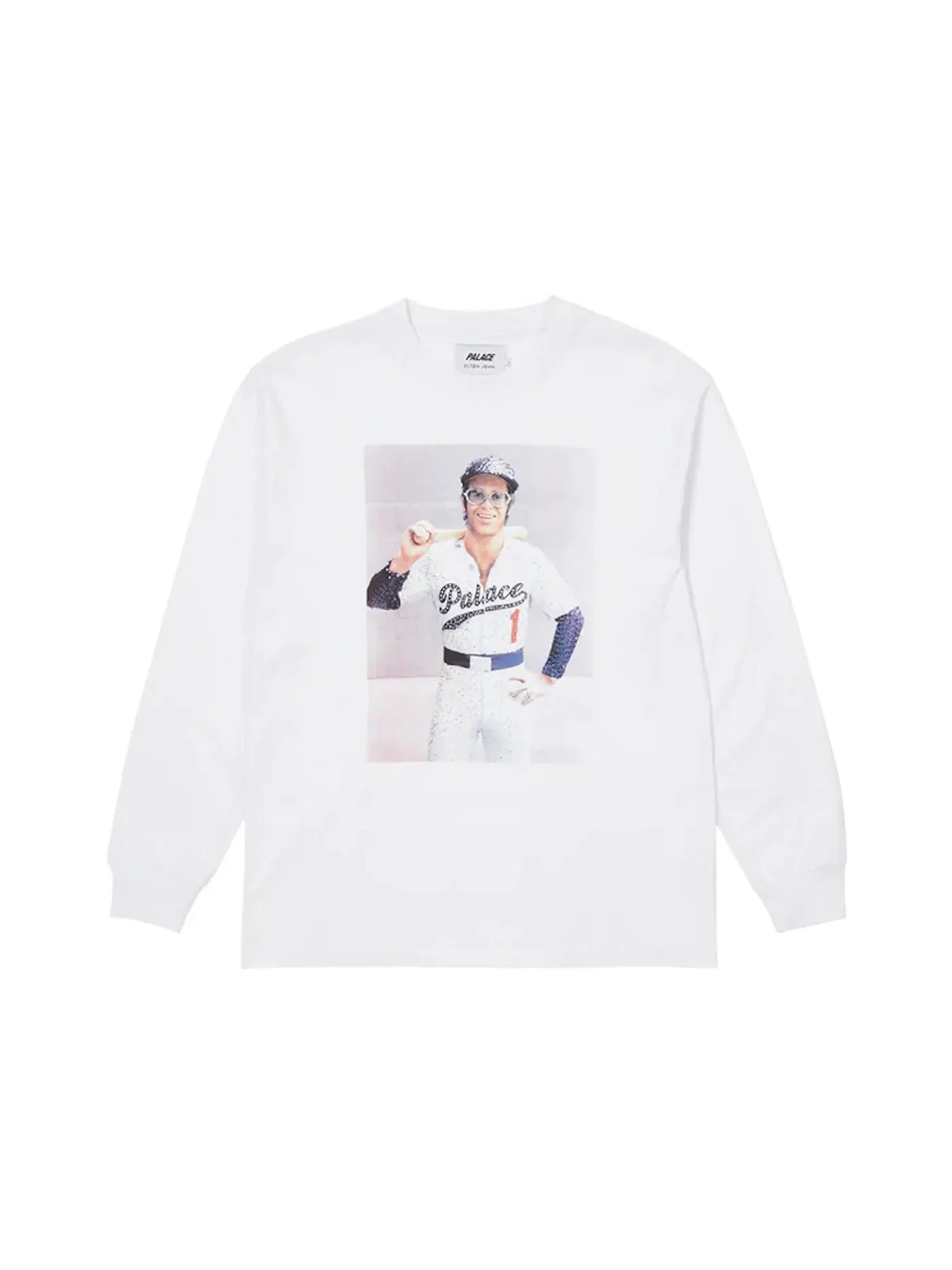 Мужская футболка с длинным рукавом Palace Elton John Baller Longsleeve — изображение 1 из 1, белый