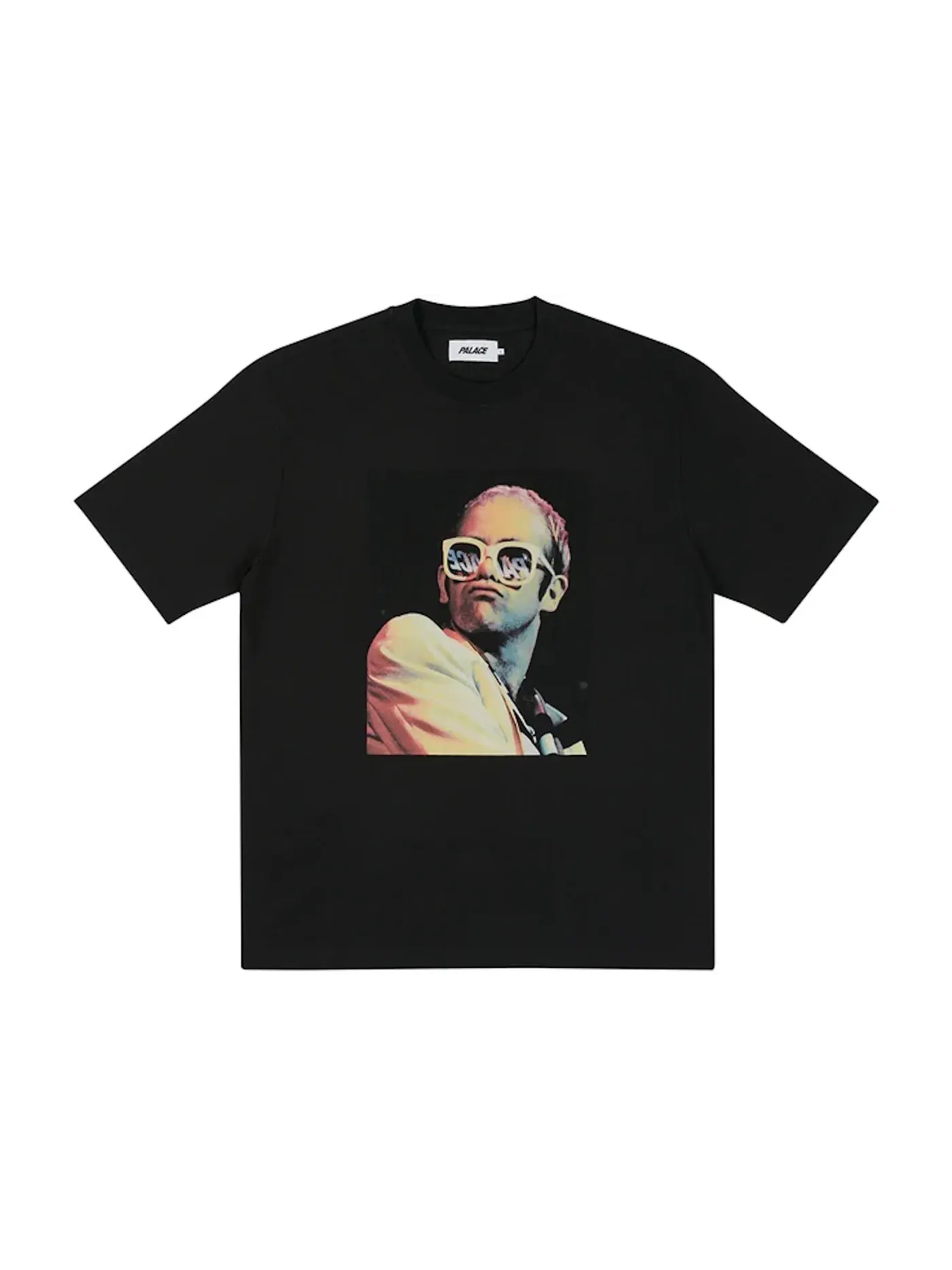 Мужская футболка с принтом Palace Elton John Icon T-shirt — изображение 1 из 1, черный