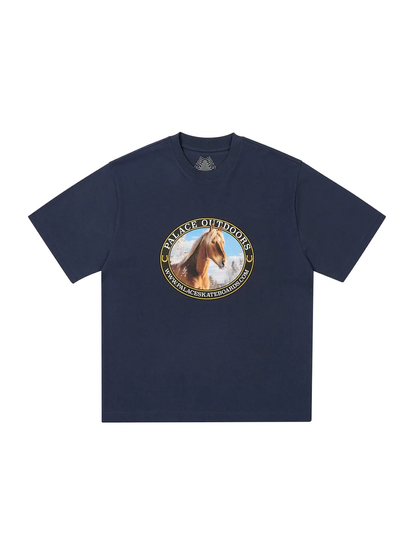 Мужская футболка с принтом Palace Equestrian T-Shirt Palace — изображение 1 из 1, темно-синий