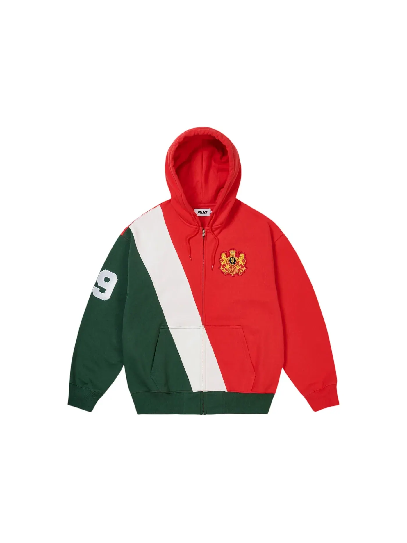 Мужская худи Palace Established Zip Hoodie — изображение 1 из 2, красный
