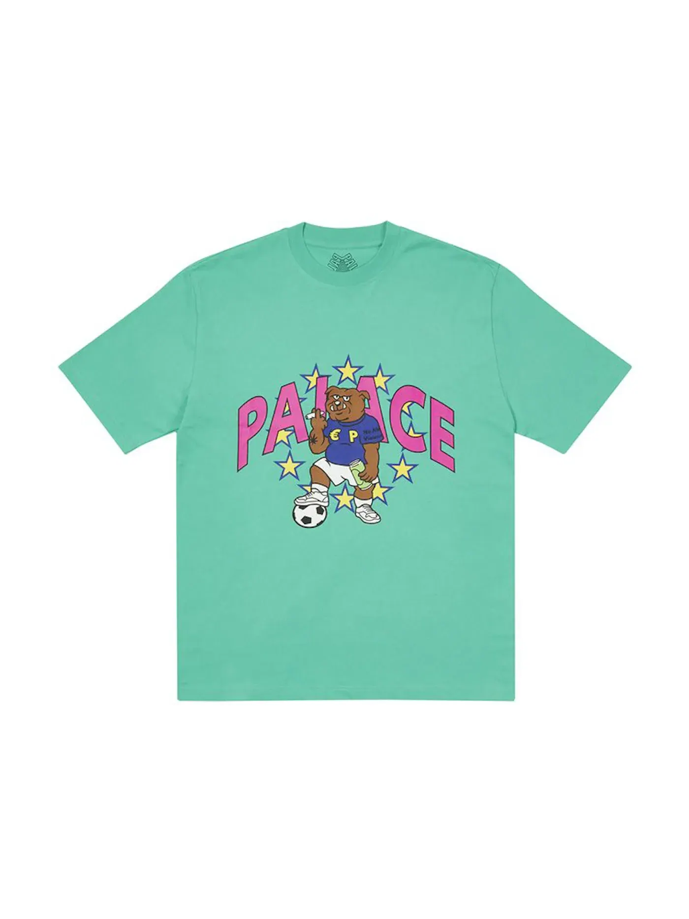 Мужская футболка с принтом Palace T-shirt (FW21) — изображение 1 из 1, голубой