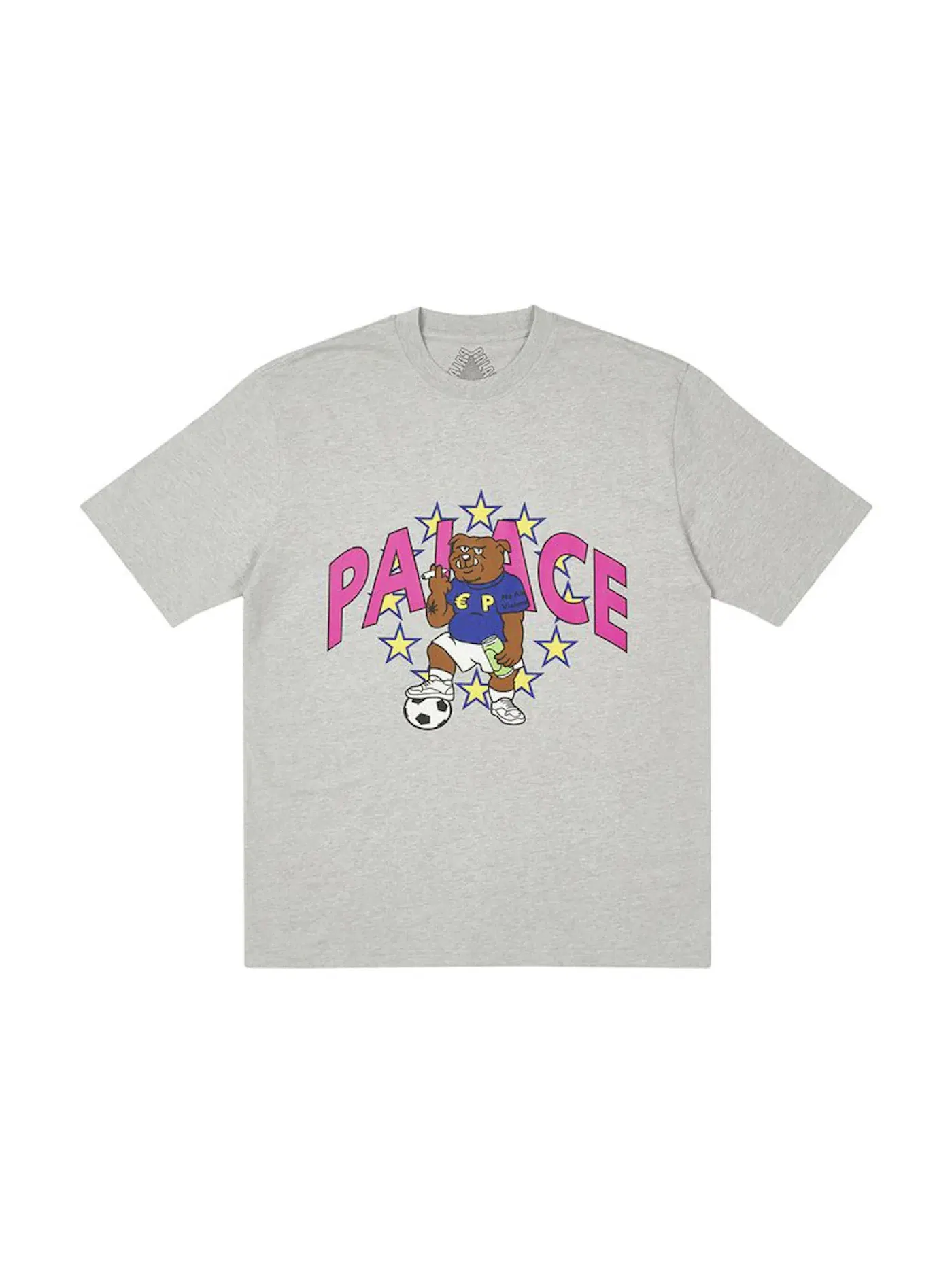 Мужская футболка с принтом Palace T-shirt (FW21) — изображение 1 из 1, серый
