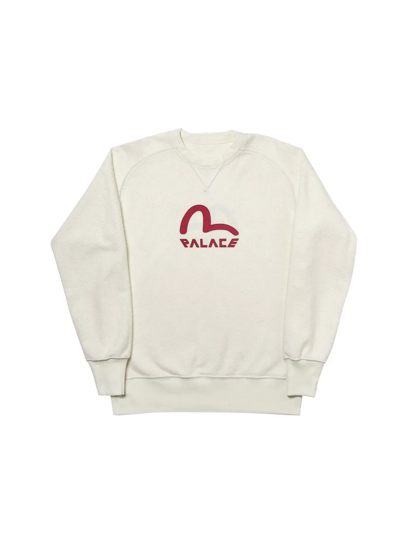 Мужской свитшот реверсивный Palace Evisu Crew — изображение 2 из 3, экру