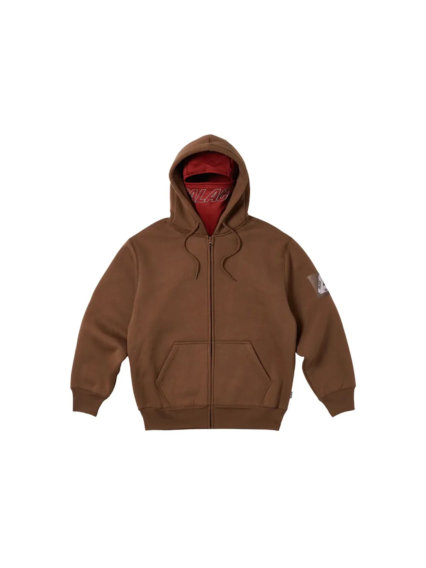 Мужской худи с начесом Palace Hood — изображение 1 из 3, коричневый