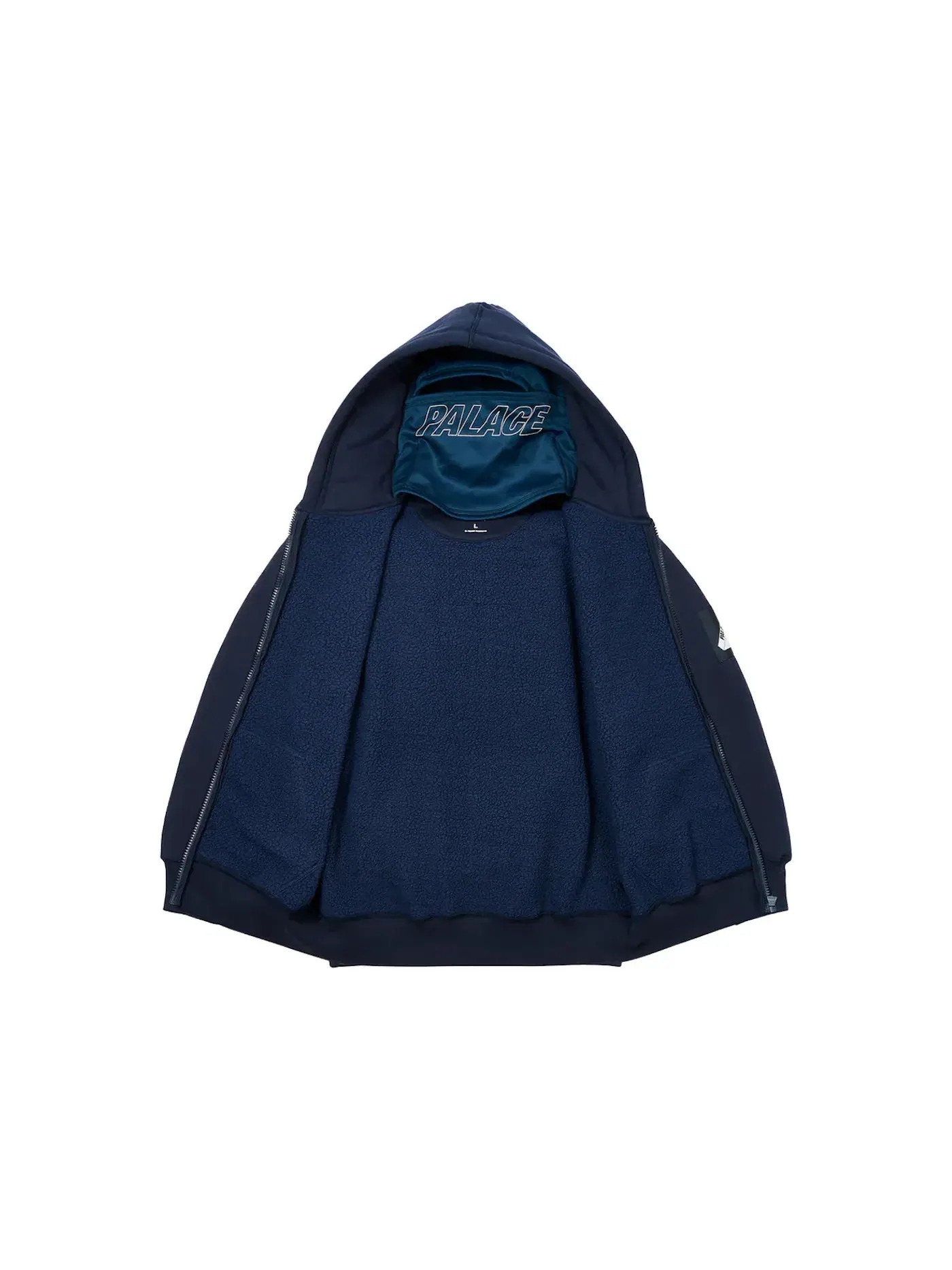 Мужской худи с принтом Palace Hood (FW23) — изображение 2 из 3, темно-синий