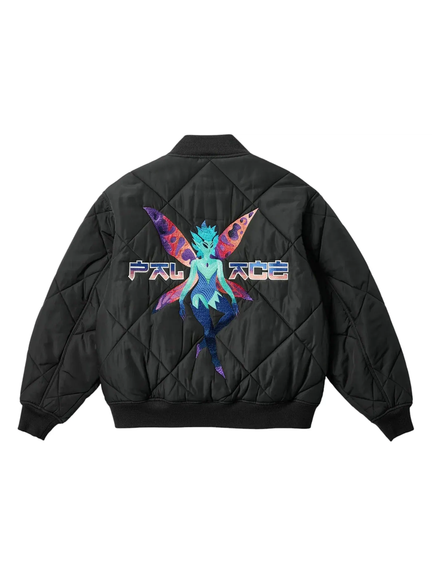 Мужская куртка-бомбер с принтом Palace Fairy Bomber Jacket — изображение 1 из 2, черный