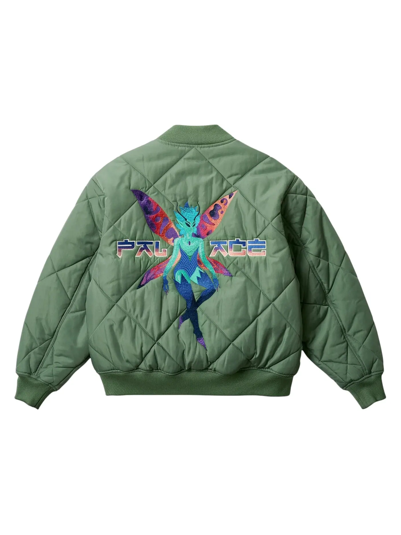 Мужская бомбер-куртка Palace Fairy Bomber Jacket — изображение 1 из 2, оливковый