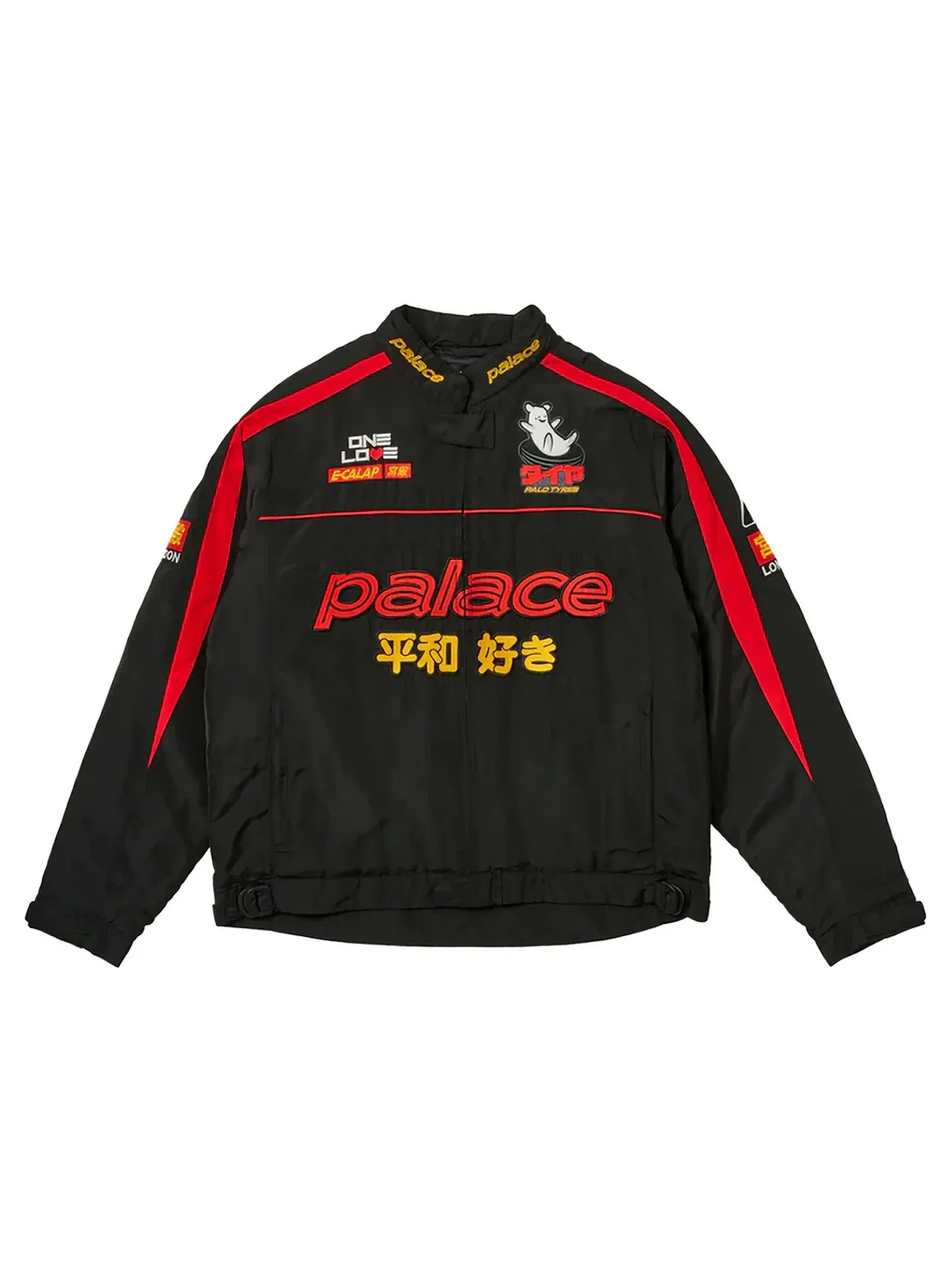 Мужская куртка с принтом Jacket Palace — изображение 1 из 3, черный/красный