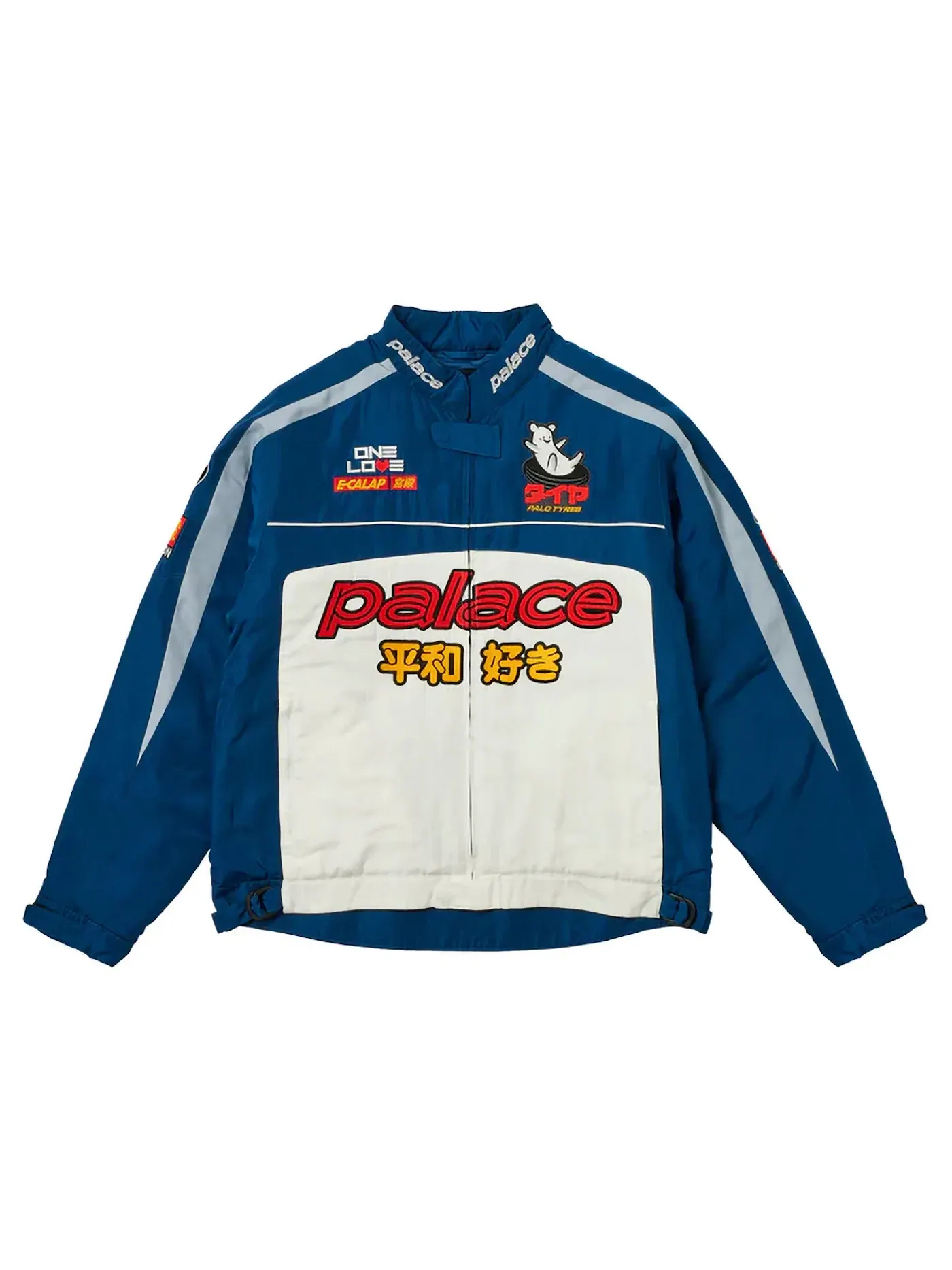 Мужская куртка Palace Faster Jacket Navy/White — изображение 1 из 3