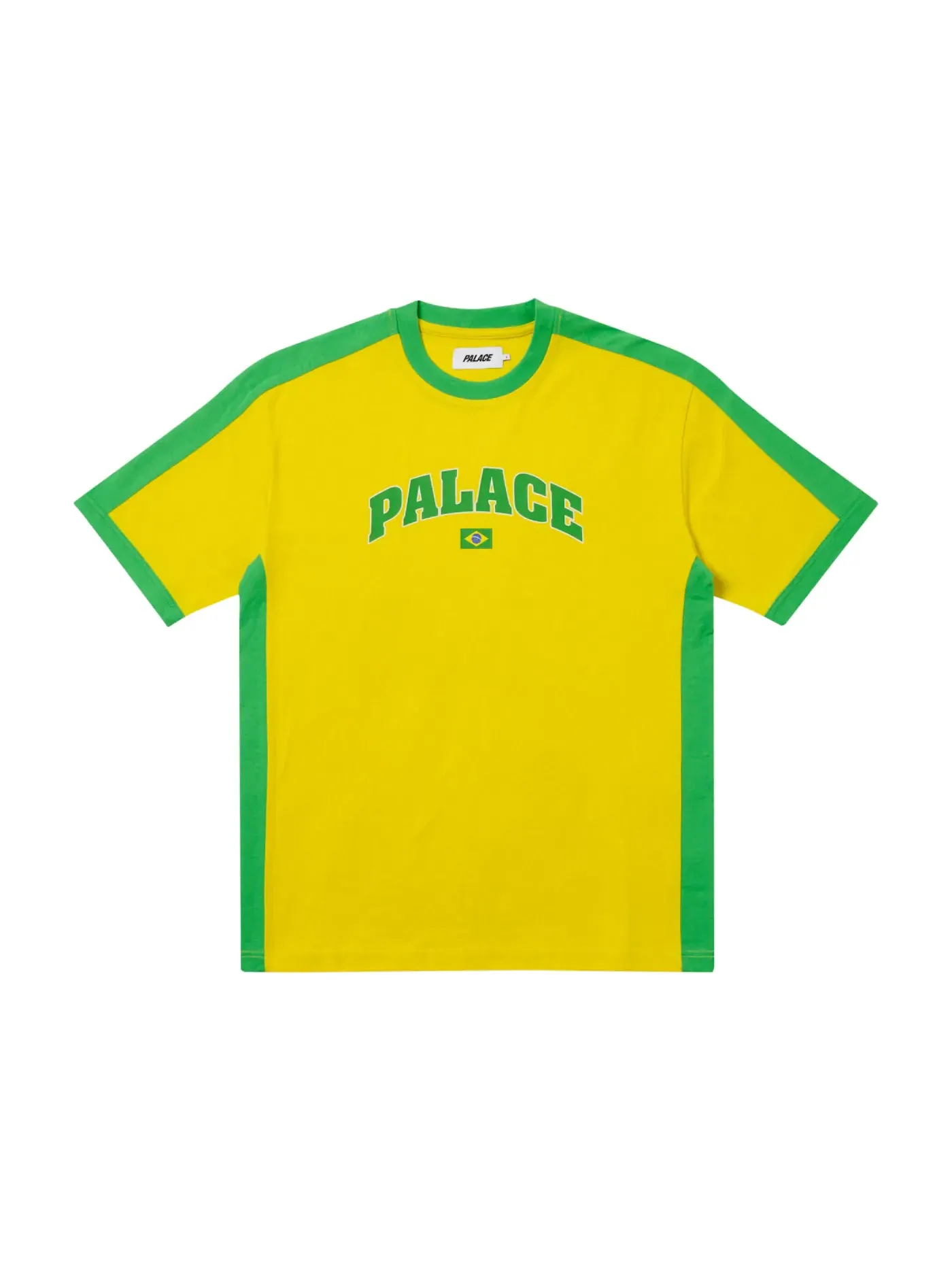 Мужская футболка с принтом Palace T-shirt — изображение 1 из 2, желтый