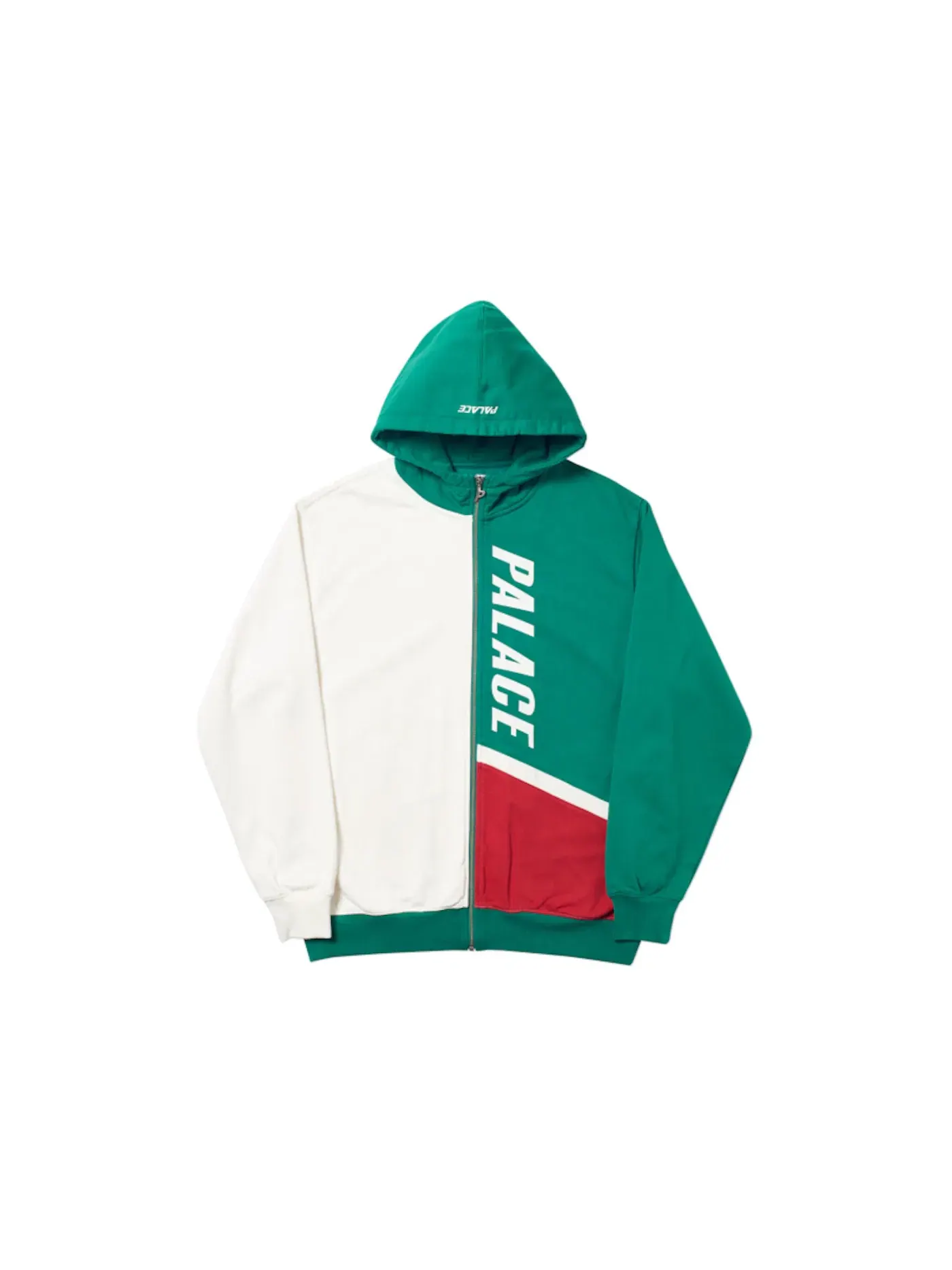 Мужская куртка-худи с молнией Zip Hood Palace — изображение 1 из 2, белый зеленый красный
