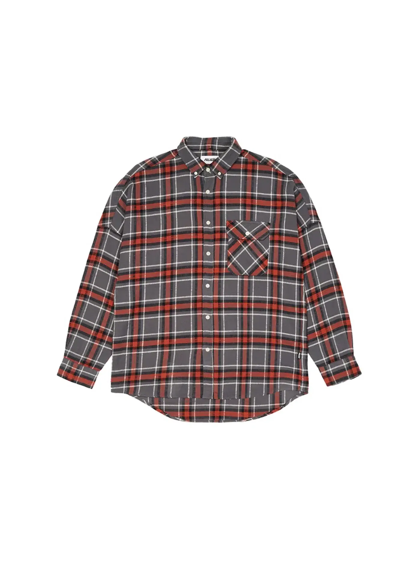 Мужская фланелевая рубашка с опущенным плечом Shirt Palace — изображение 1 из 2, серый