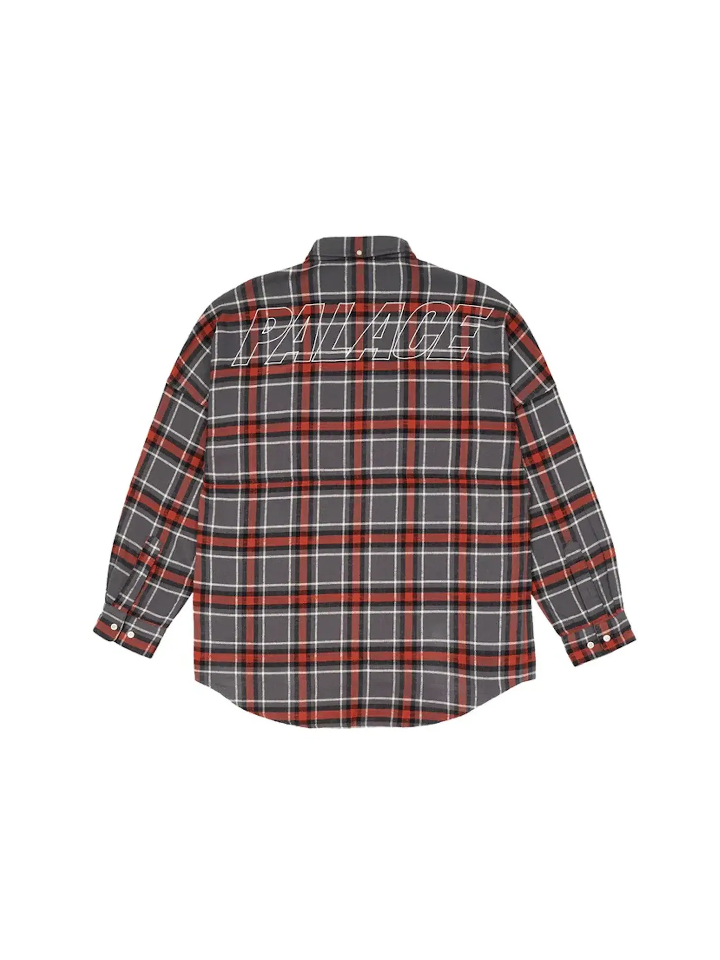 Мужская фланелевая рубашка с опущенным плечом Shirt Palace — изображение 2 из 2, серый