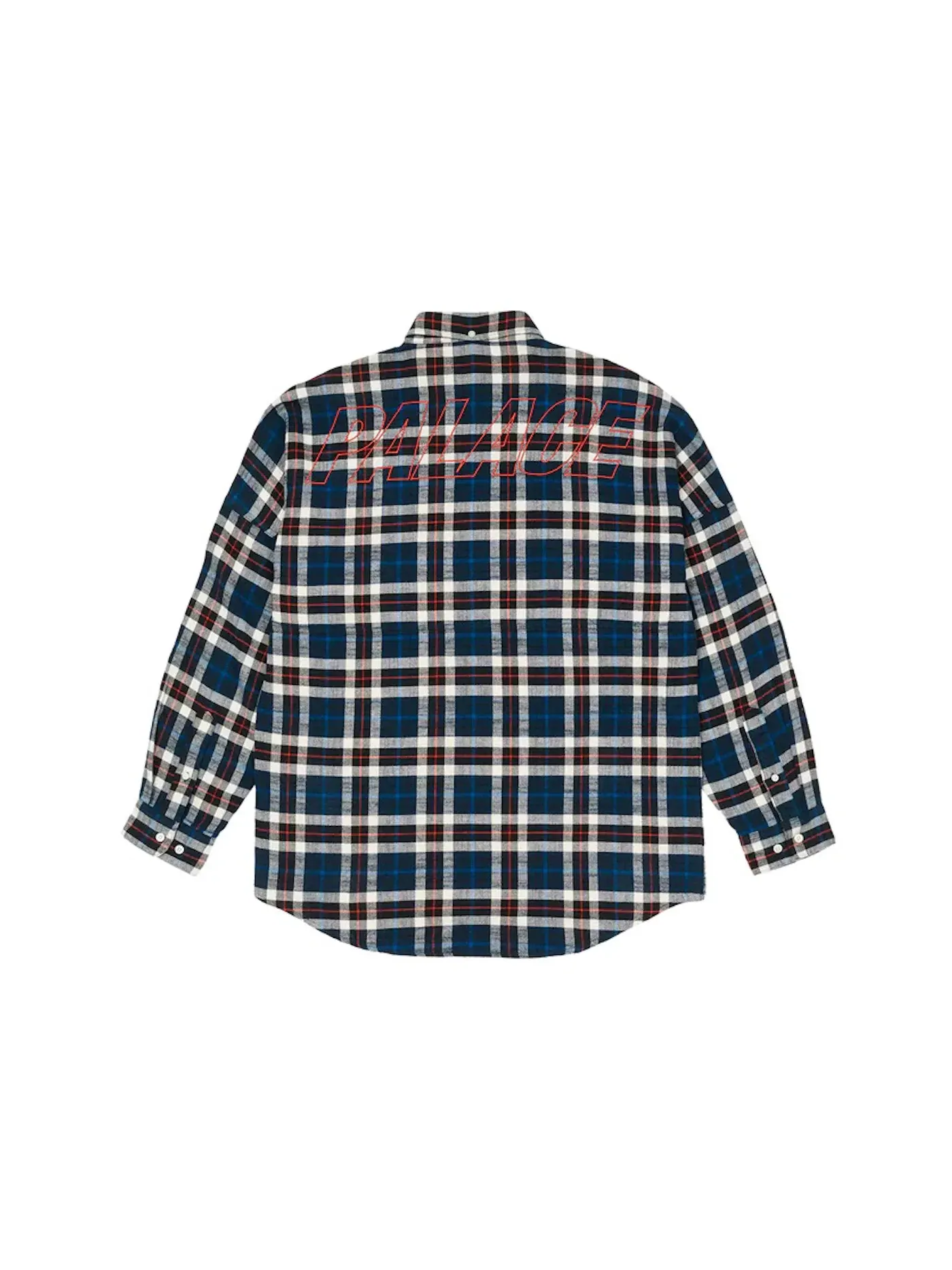 Мужская фланелевая рубашка с опущенным плечом Palace Shirt — изображение 2 из 2, темно-синий