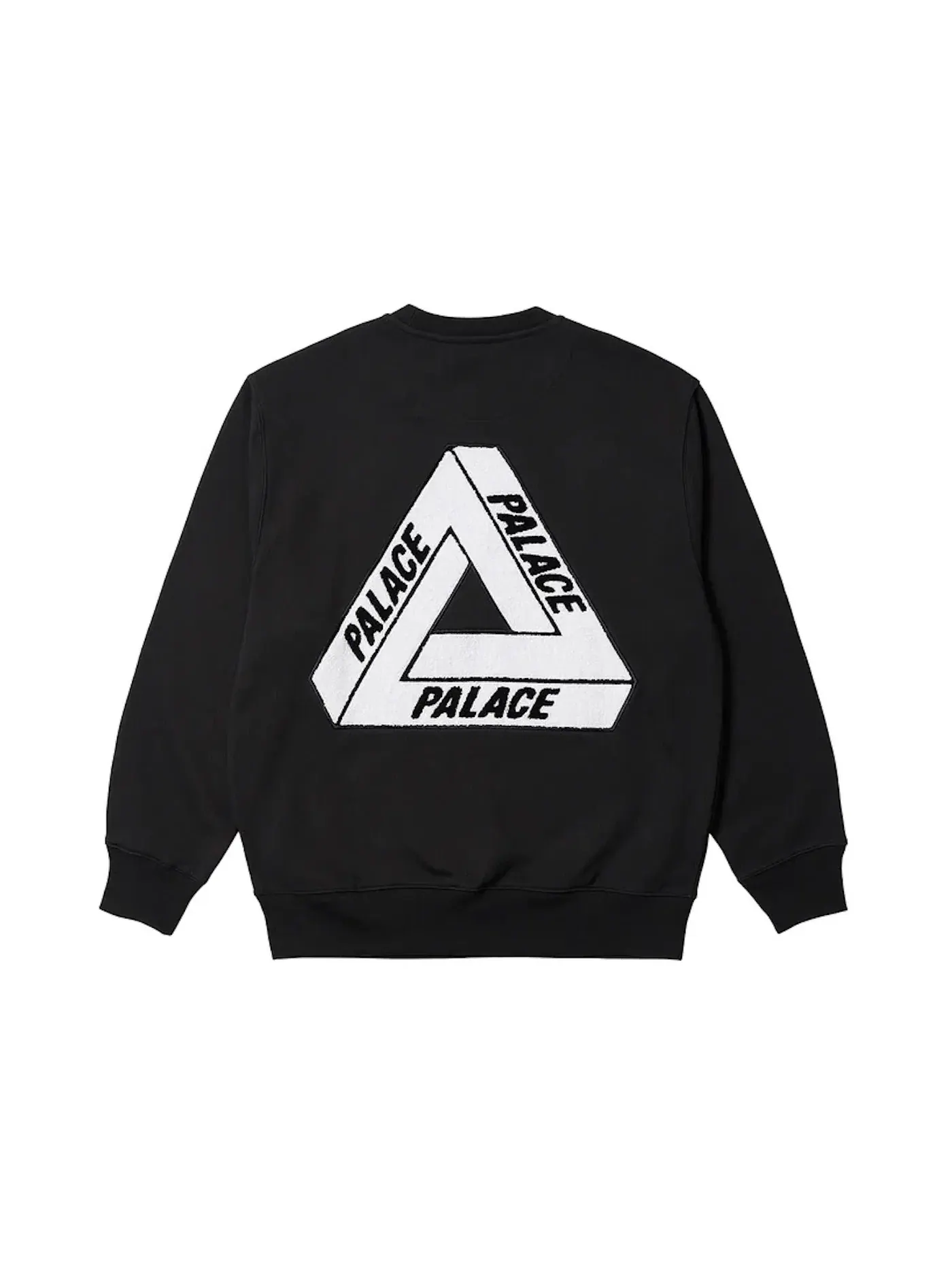 Мужской свитшот с принтом Palace Crew — изображение 1 из 2, черный