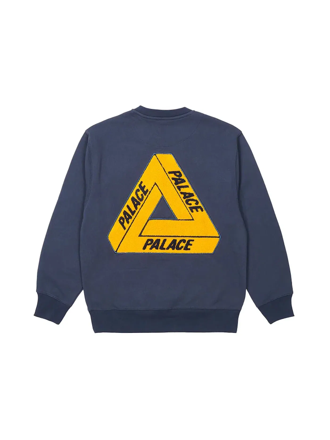 Мужской свитшот с флисом Palace Crew — изображение 1 из 2, темно-синий
