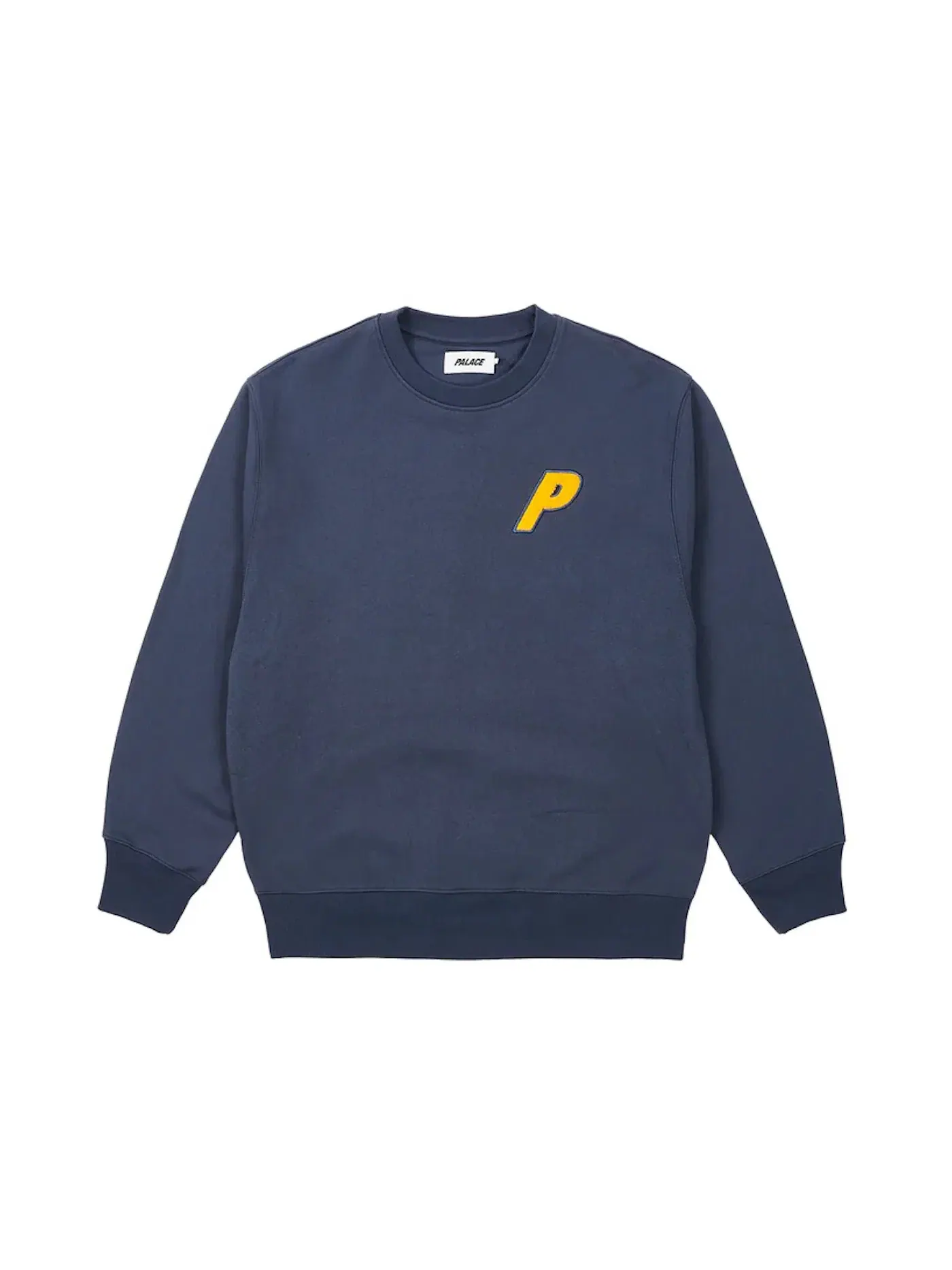 Мужской свитшот с флисом Palace Crew — изображение 2 из 2, темно-синий