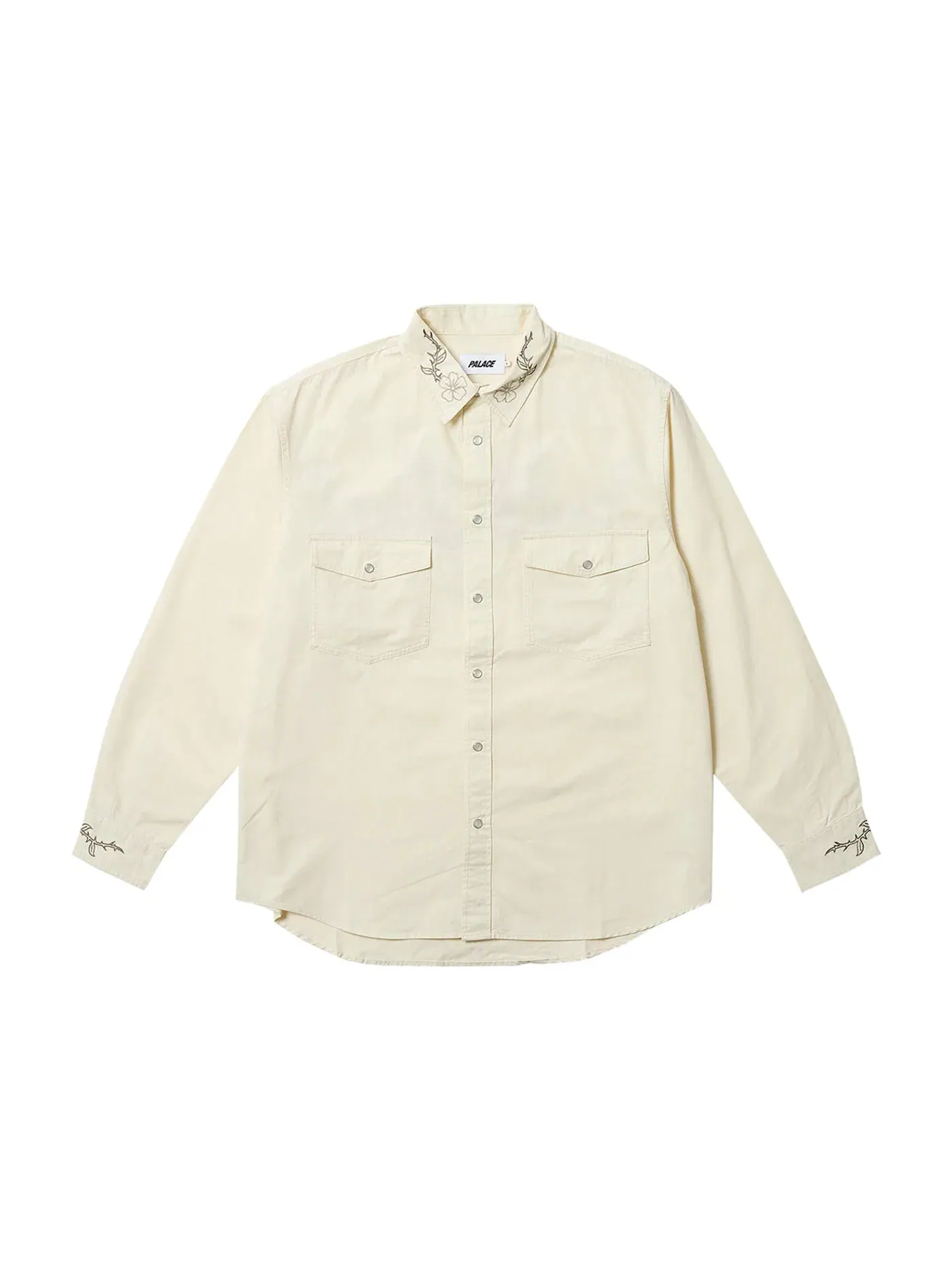 Мужская рубашка с принтом Palace Shirt — изображение 2 из 3, белый