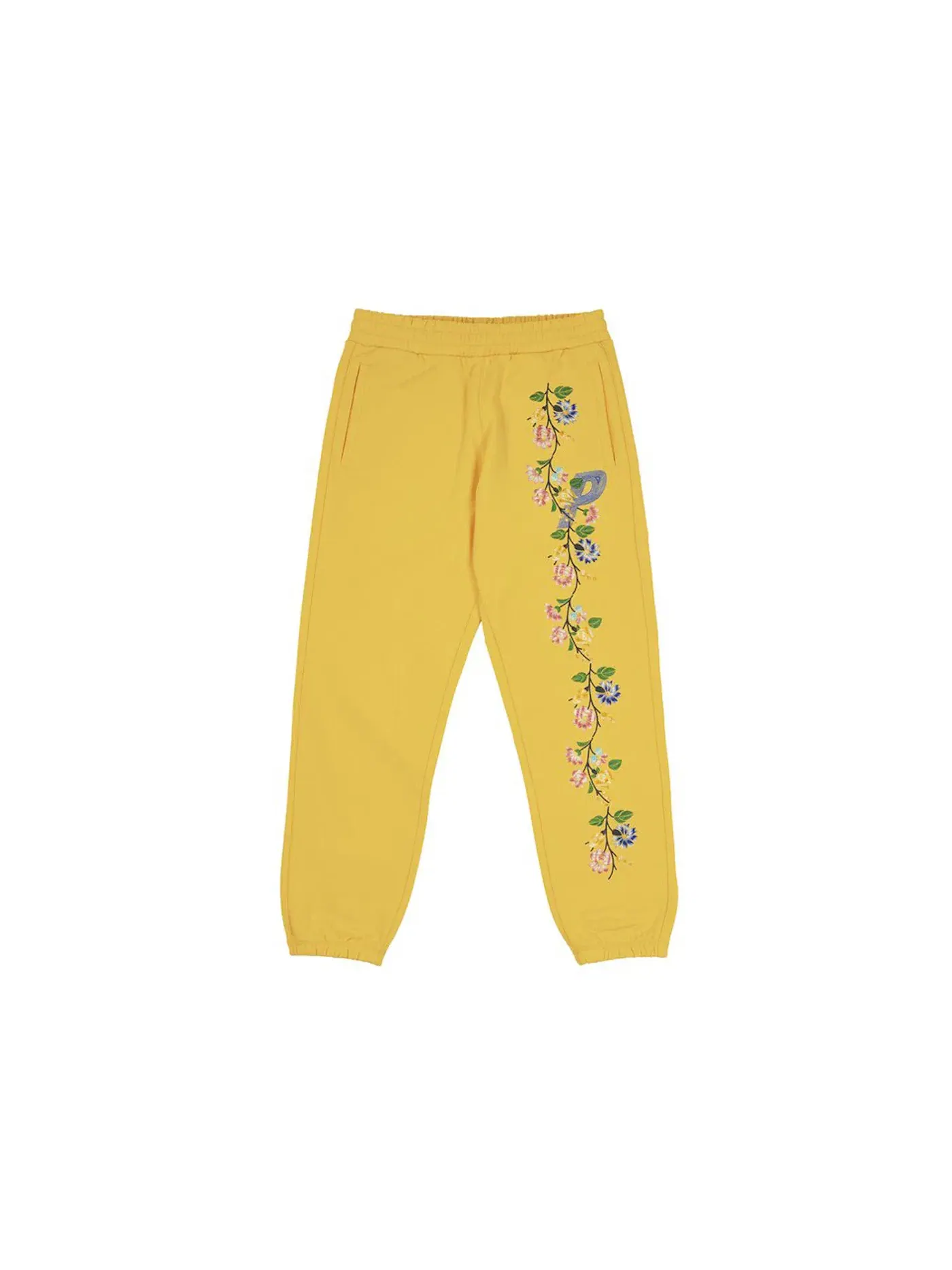 Мужские спортивные штаны с вышивкой Palace Flower Stitch — изображение 1 из 2, желтый