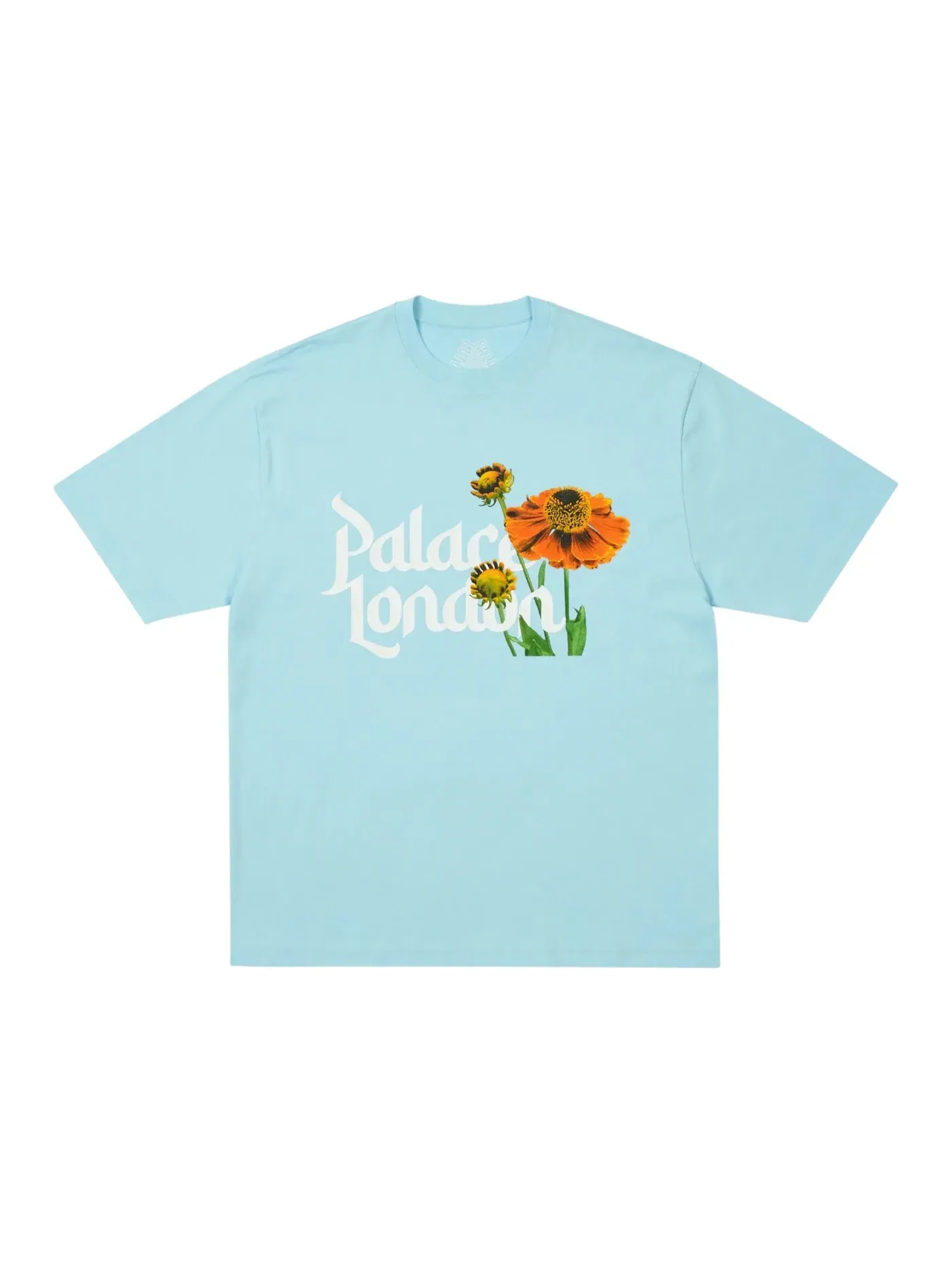 Мужская футболка с принтом Palace Flower Type T-Shirt — изображение 1 из 1, синий