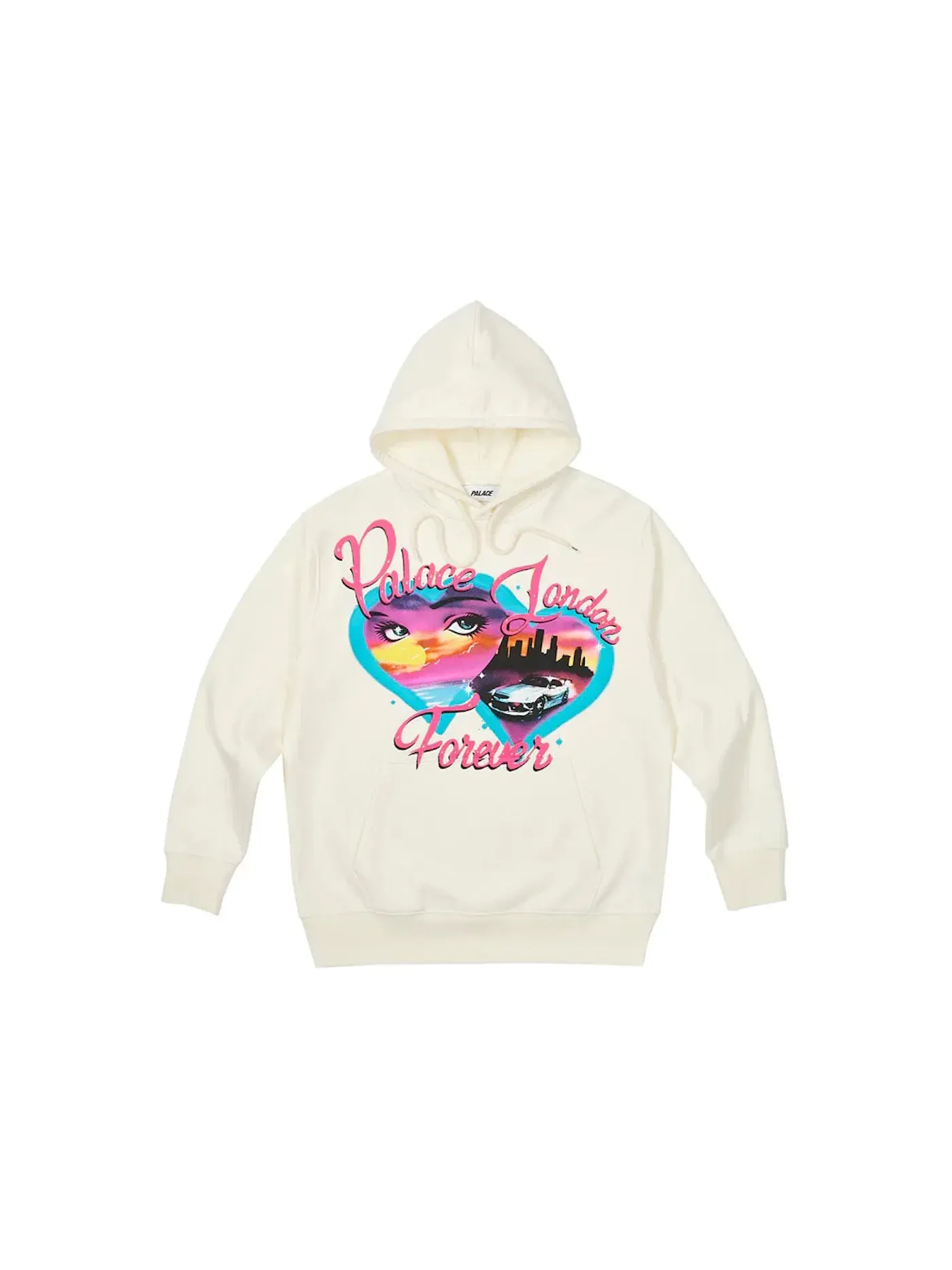 Мужская худи с принтом Palace Forever Hood White — изображение 1 из 1, белый