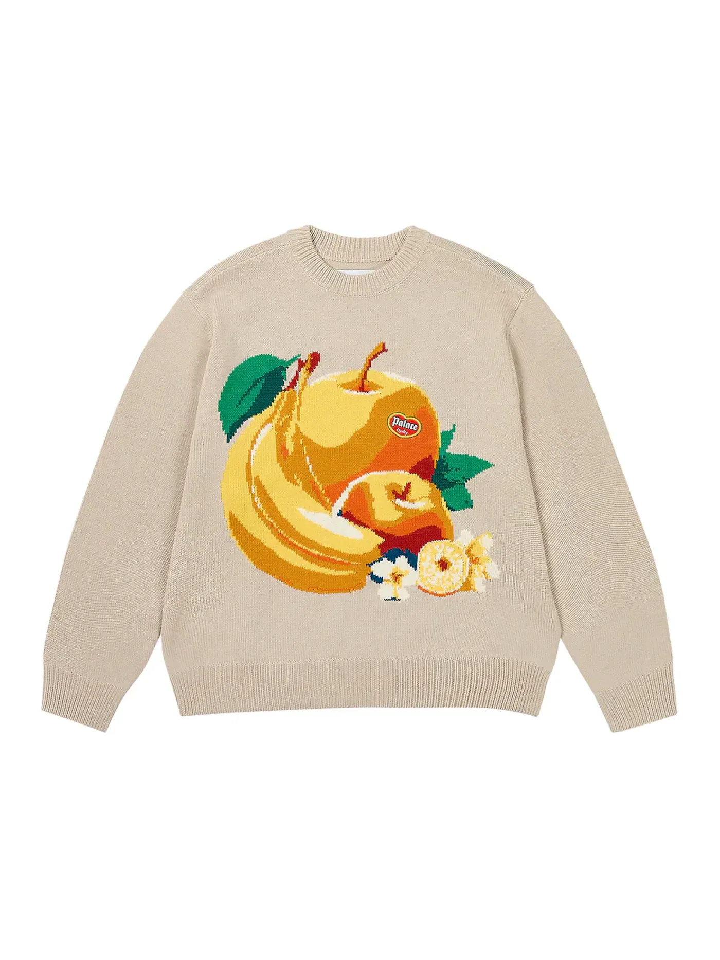 Мужской свитер с принтом Palace Knit — изображение 1 из 3, белый