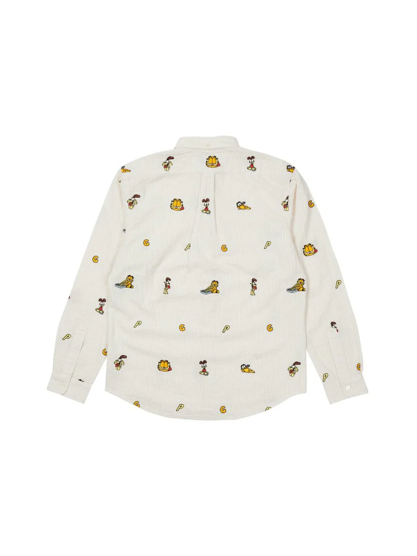 Мужская рубашка с принтом Palace Garfield Boojie Shirt — изображение 2 из 2, бежевый/белый