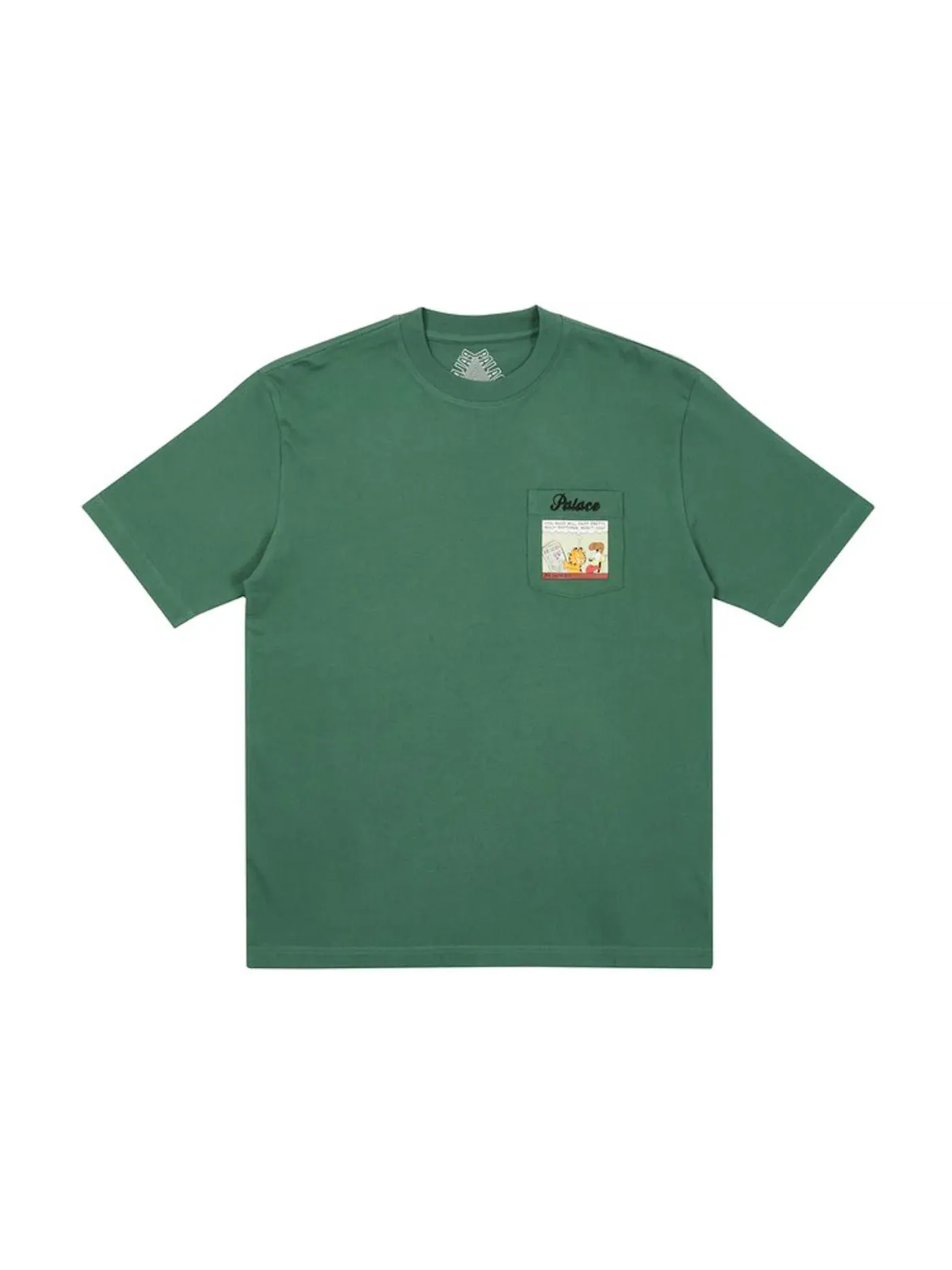 Мужская футболка с принтом Palace Garfield Pocket T-shirt — изображение 1 из 1, зеленый