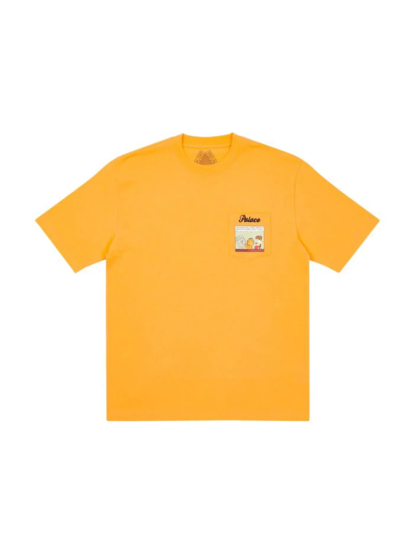 Мужская футболка с принтом Palace Garfield Pocket T-shirt — изображение 1 из 1, светлый оранжевый