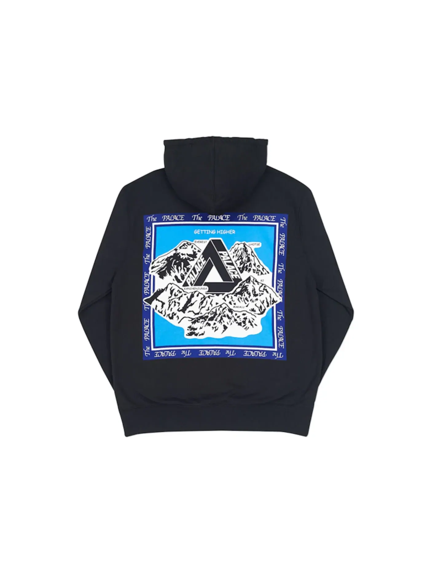 Мужская худи с принтом Palace Getting Higher Hood — изображение 2 из 2, черный