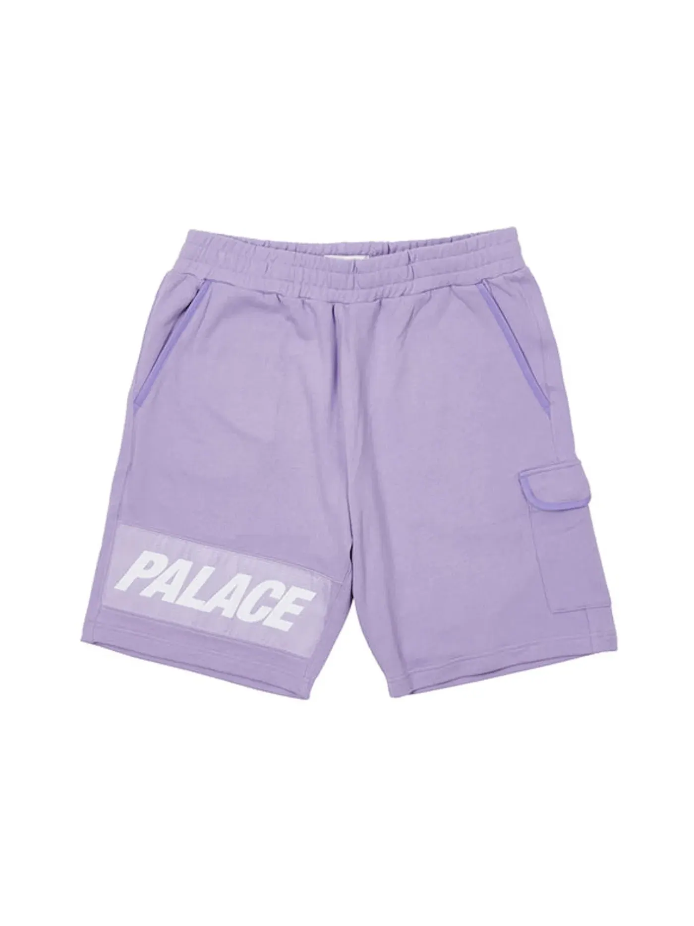 Мужские шорты с тканым лейблом Palace Giant Woven Label Shorts — изображение 1 из 2, фиолетовый