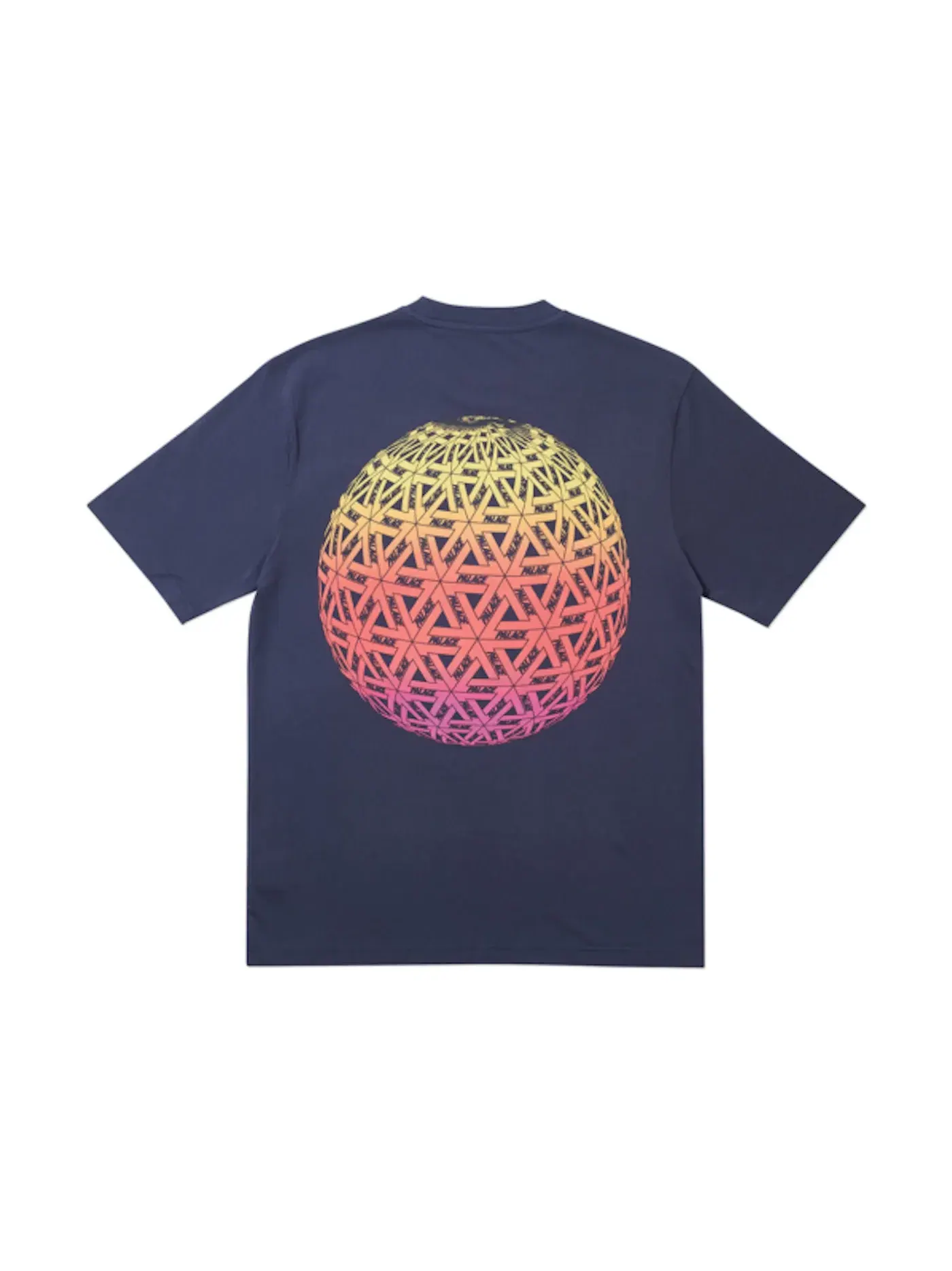 Мужская футболка с принтом Palace Globular T-Shirt — изображение 2 из 2, темно-синий
