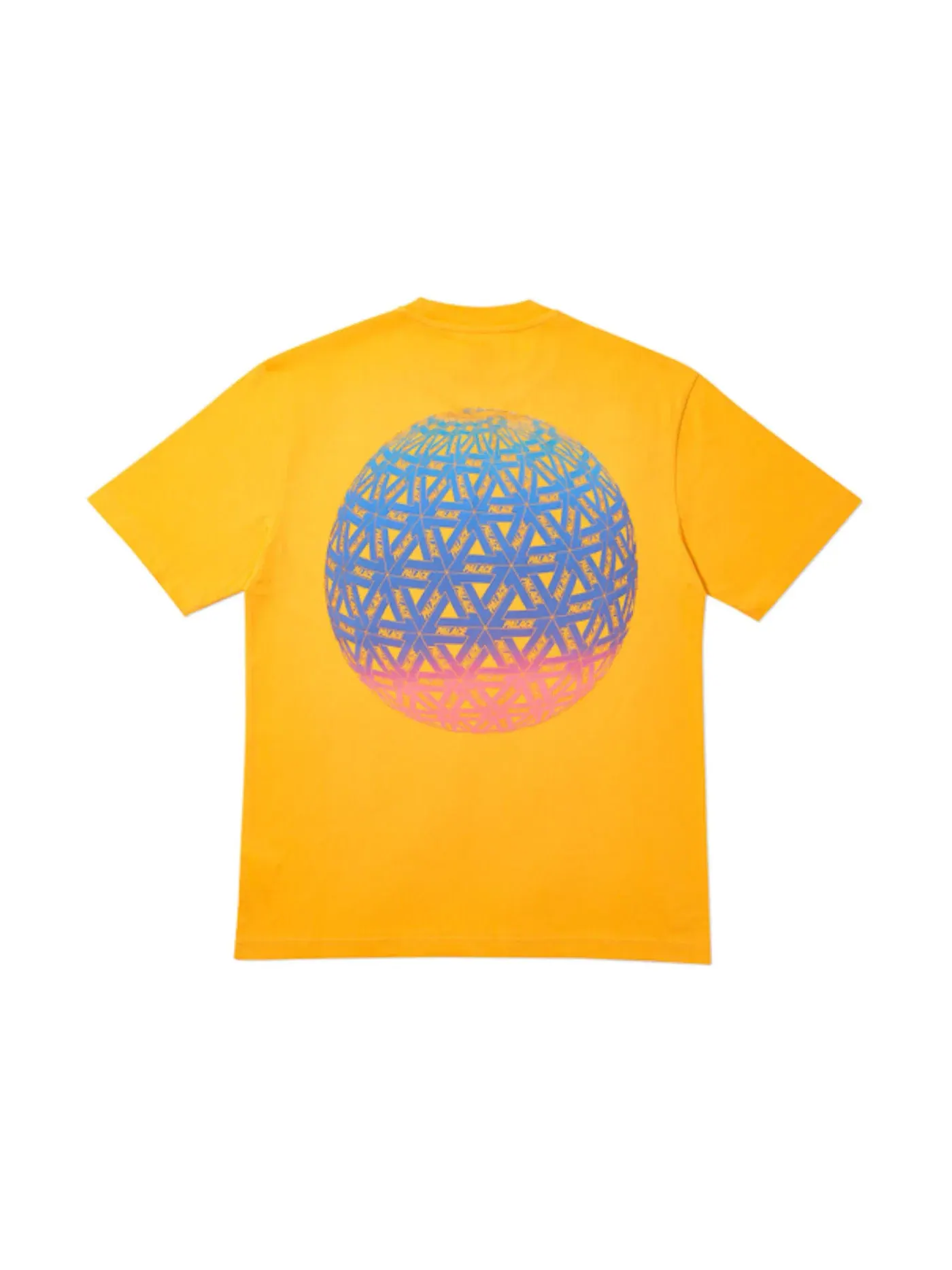 Мужская футболка с принтом Palace T-Shirt — изображение 2 из 2, желтый