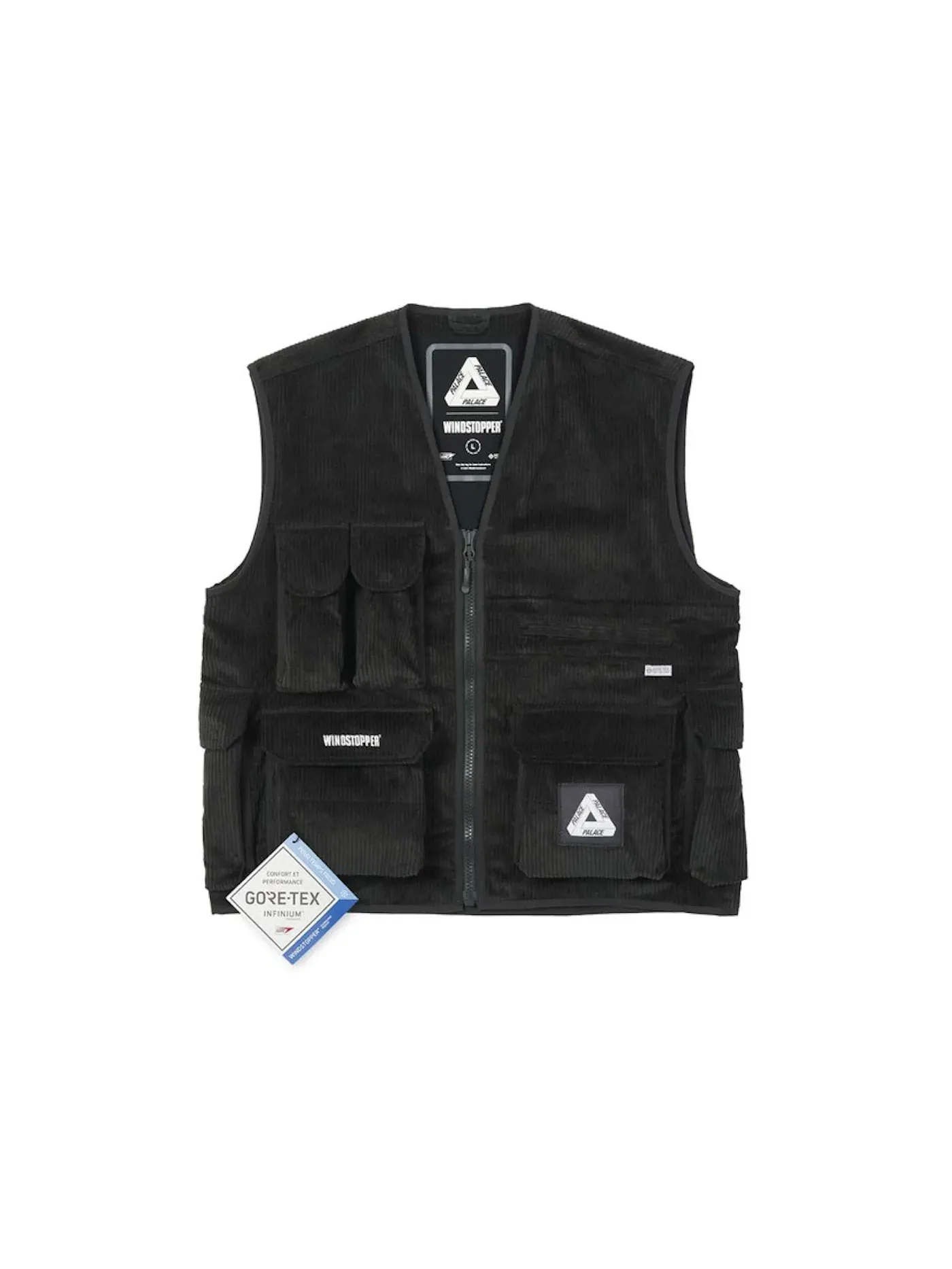 Мужской жилет с принтом Palace Vest — изображение 1 из 3, черный