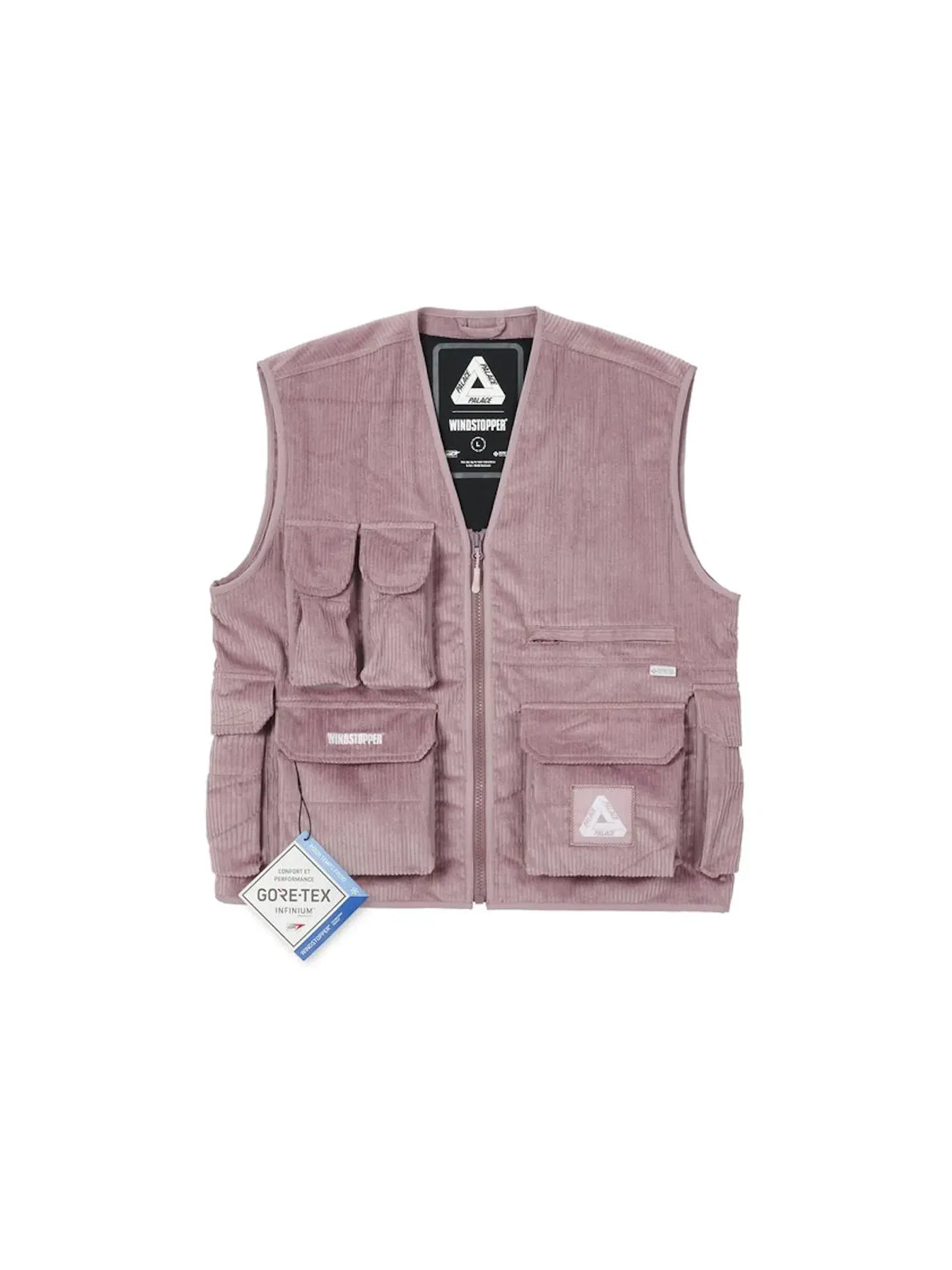 Мужская куртка-безрукавка из вельвета Palace Gore-Tex Infinium Corduroy Vest — изображение 1 из 3, розовый