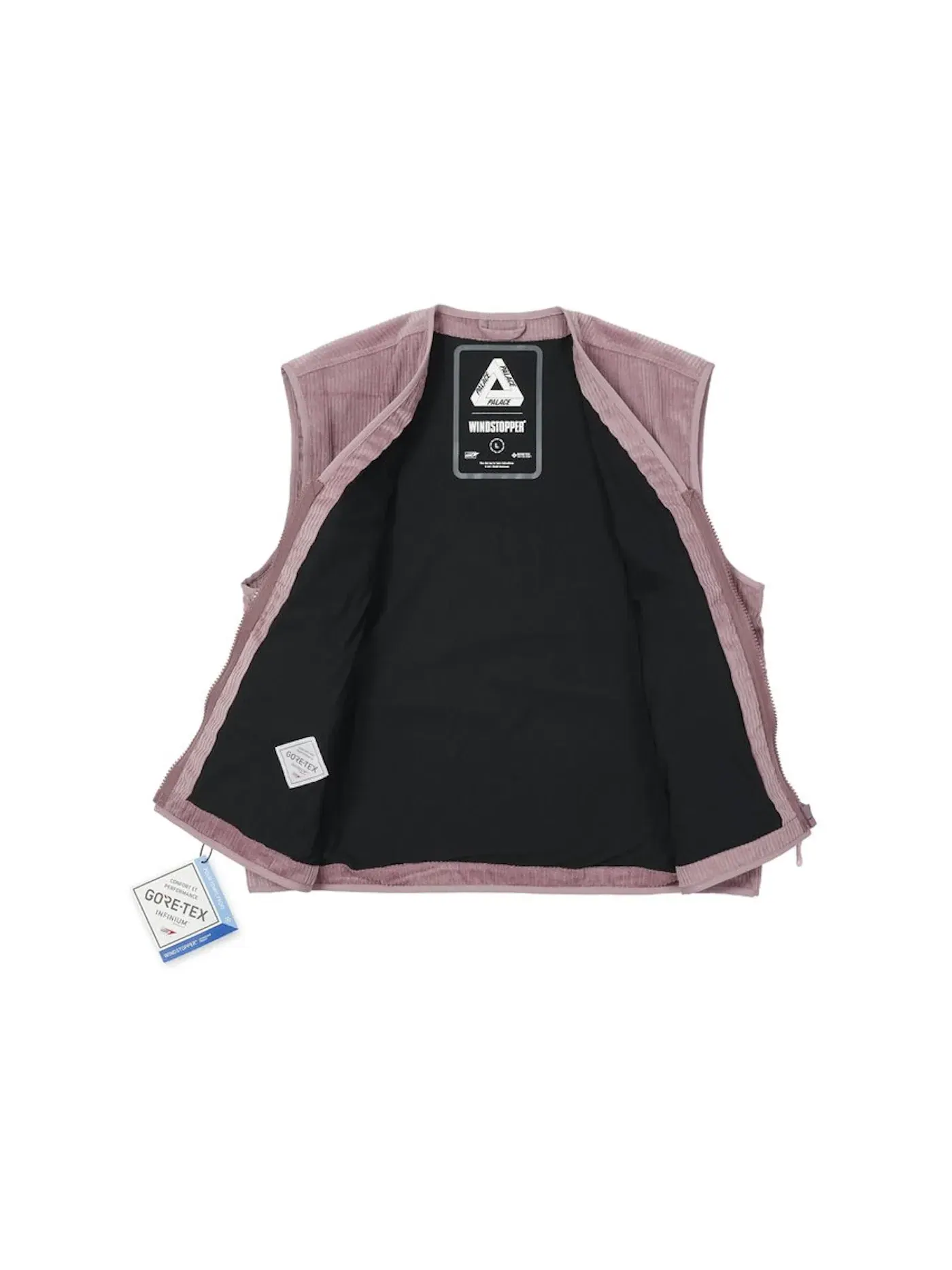 Мужская куртка-безрукавка из вельвета Palace Gore-Tex Infinium Corduroy Vest — изображение 2 из 3, розовый