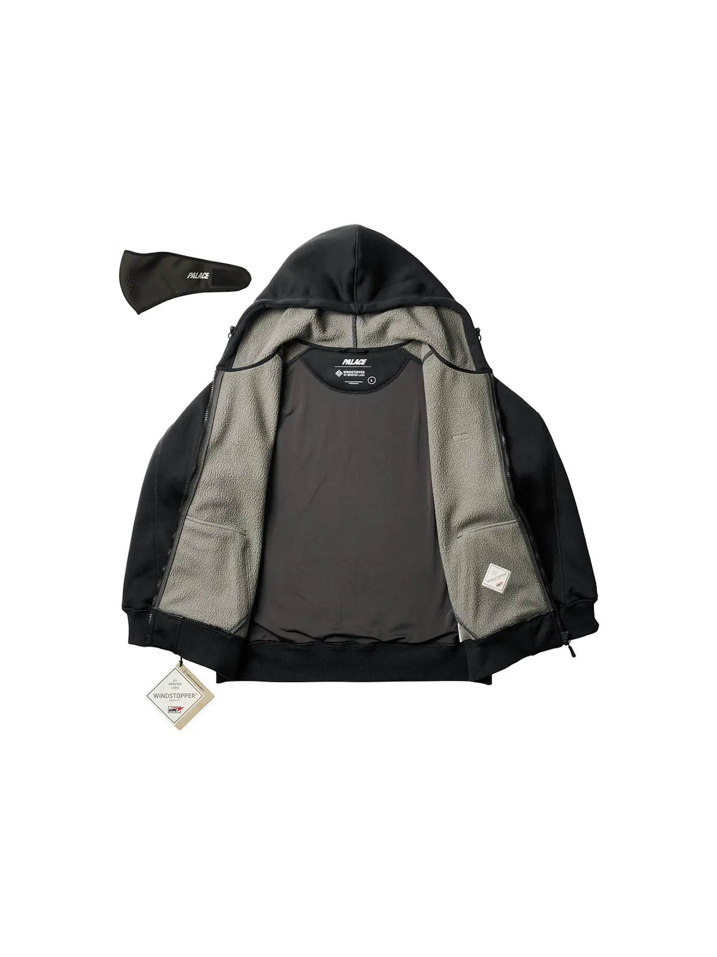 Мужская куртка с ветрозащитой Palace Gore-Tex Windstopper Bonded Jacket — изображение 2 из 3, черный
